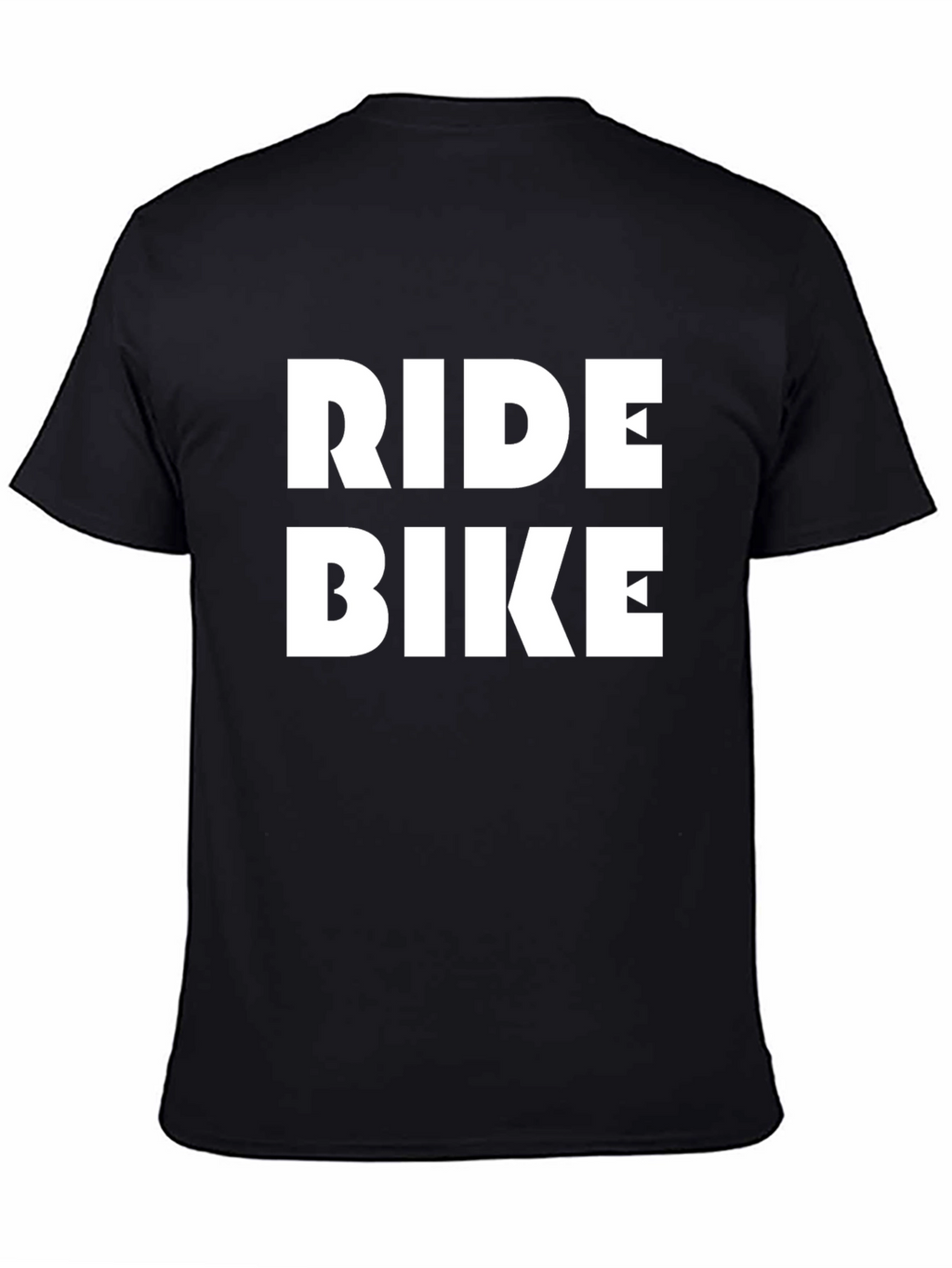 Ride Bike Graphic Tee - Black Cotton T-Shirt