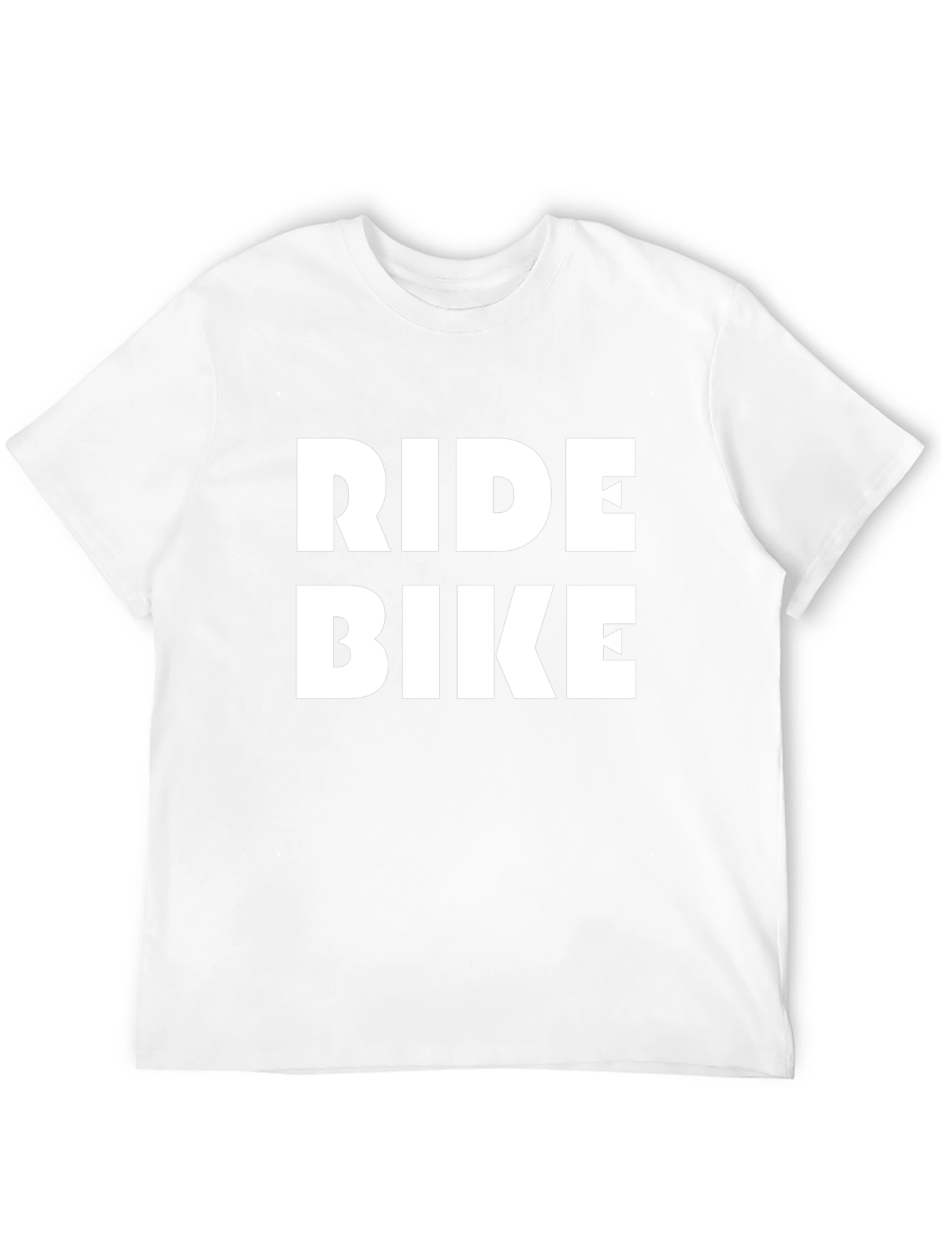 Ride Bike Graphic Tee - Black Cotton T-Shirt
