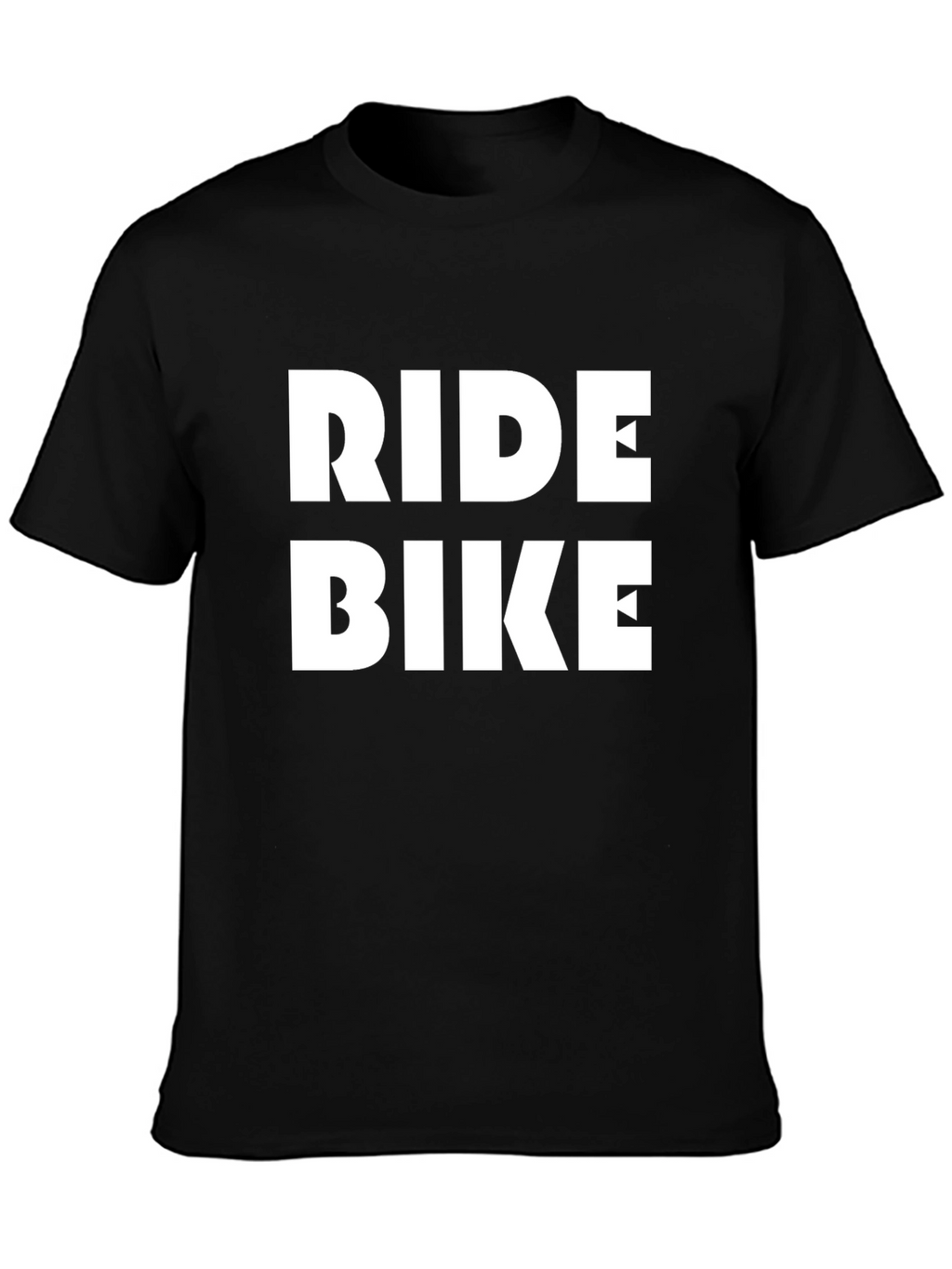 Ride Bike Graphic Tee - Black Cotton T-Shirt
