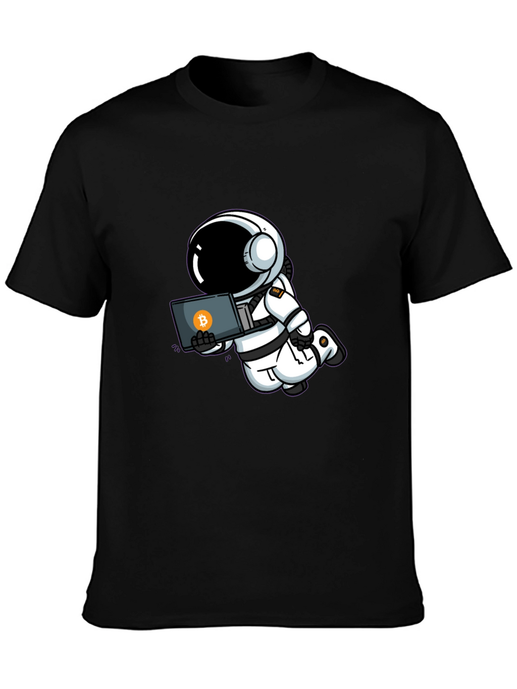 Astronaut Bitcoin T-Shirt - Crypto Space Tee