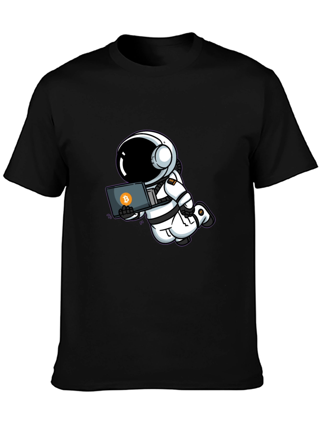 Astronaut Bitcoin T-Shirt - Crypto Space Tee