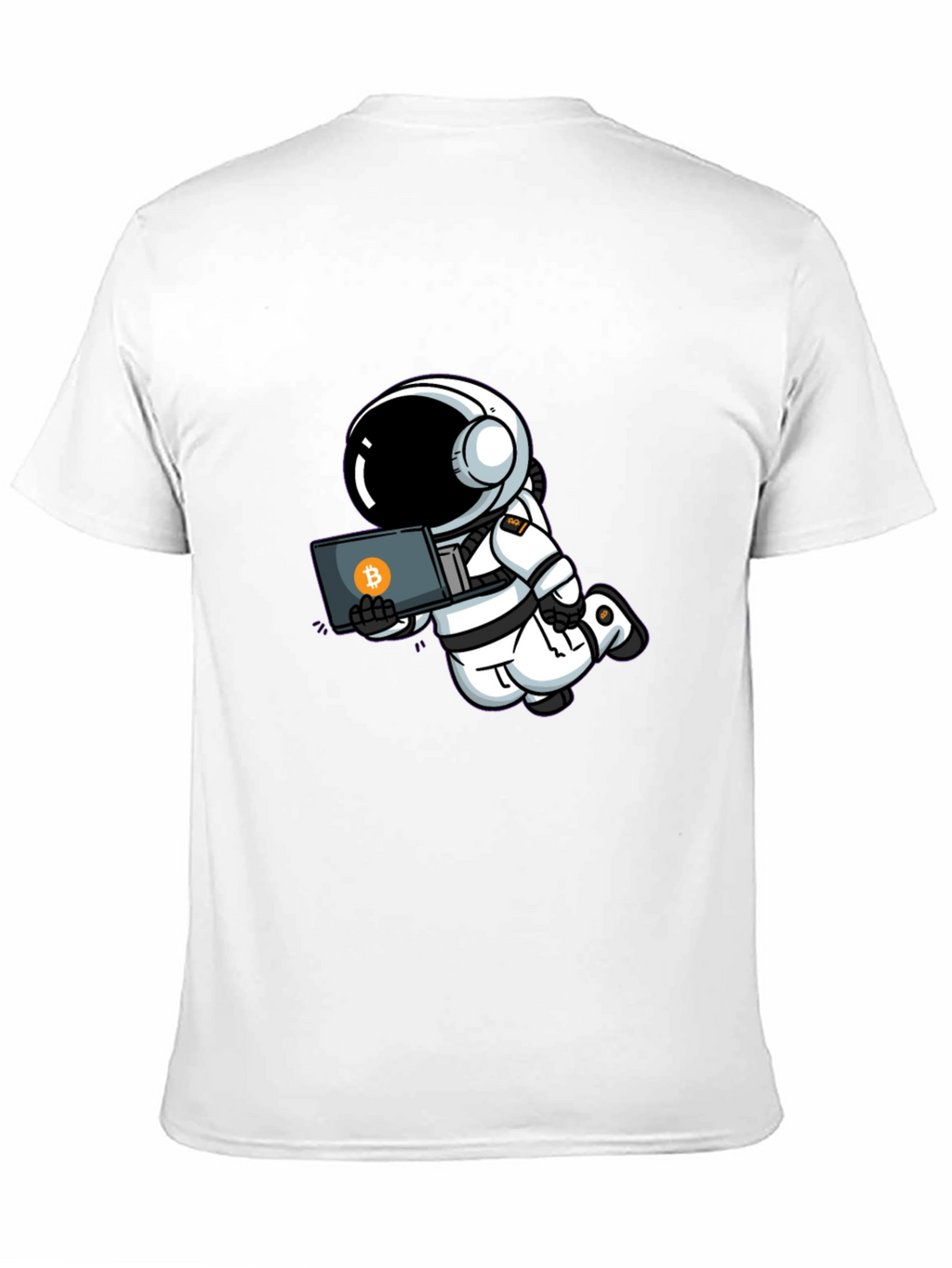 Astronaut Bitcoin T-Shirt - Crypto Space Tee