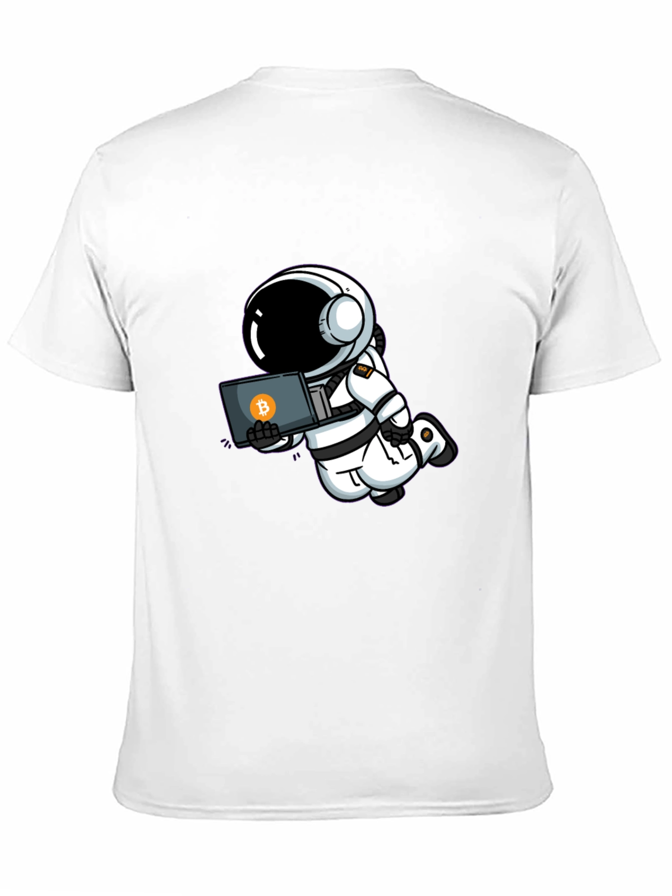 Astronaut Bitcoin T-Shirt - Crypto Space Tee