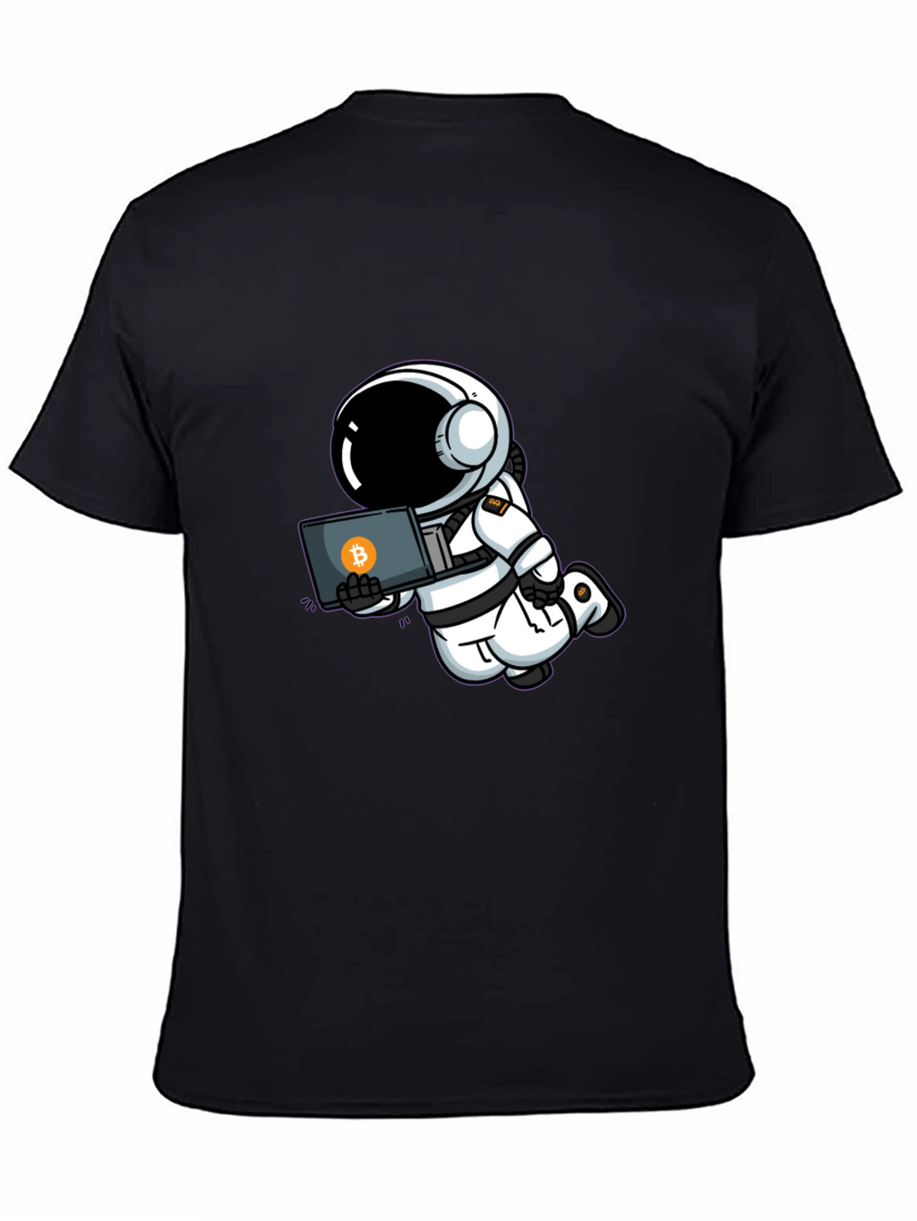 Astronaut Bitcoin T-Shirt - Crypto Space Tee