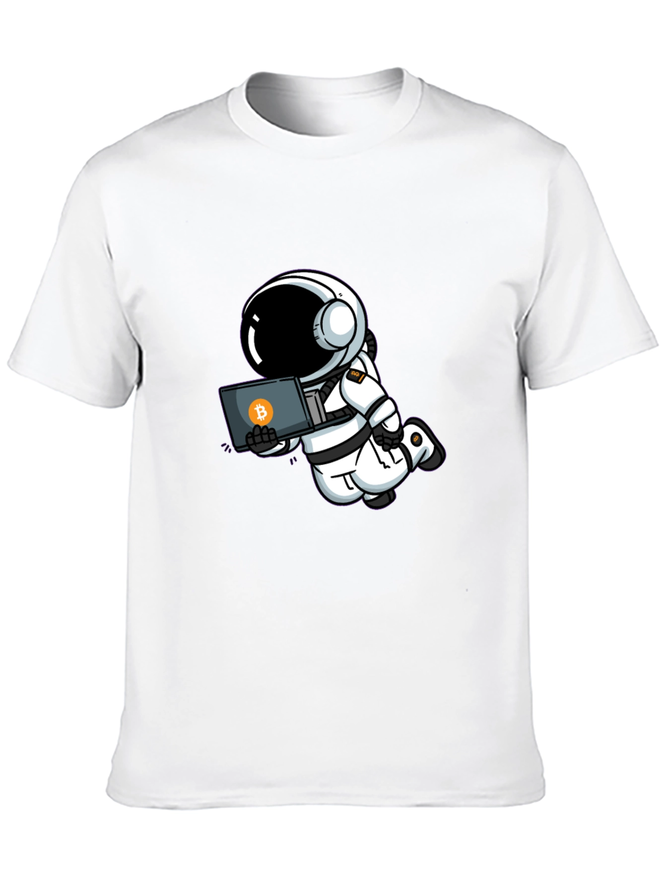 Astronaut Bitcoin T-Shirt - Crypto Space Tee