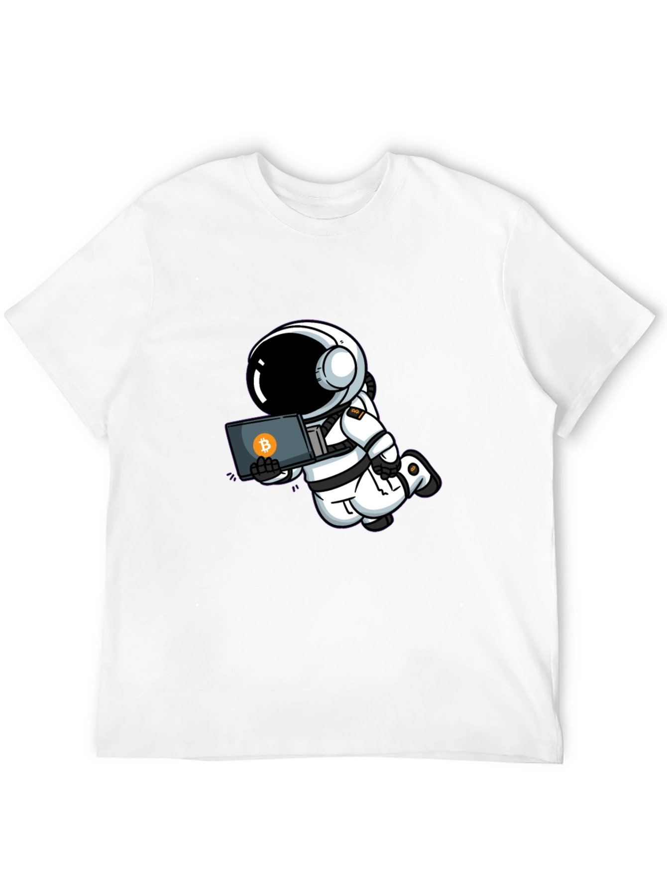 Astronaut Bitcoin T-Shirt - Crypto Space Tee
