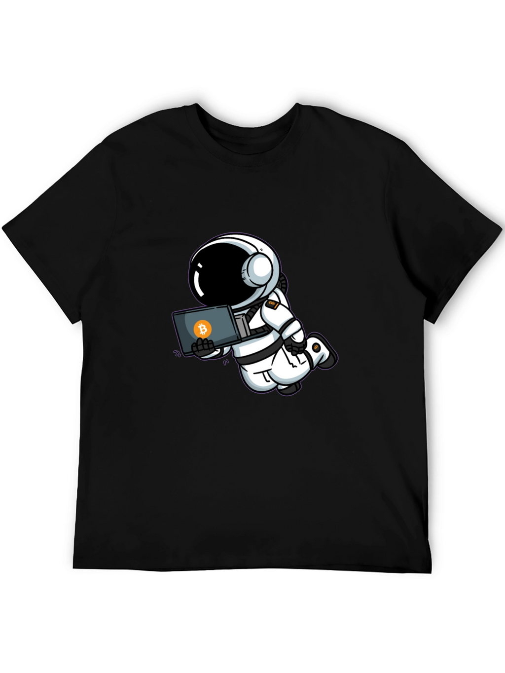 Astronaut Bitcoin T-Shirt - Crypto Space Tee