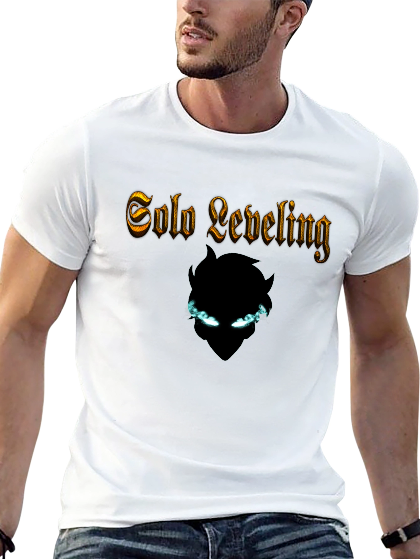 Solo Leveling Black T-Shirt - Anime Graphic Tee