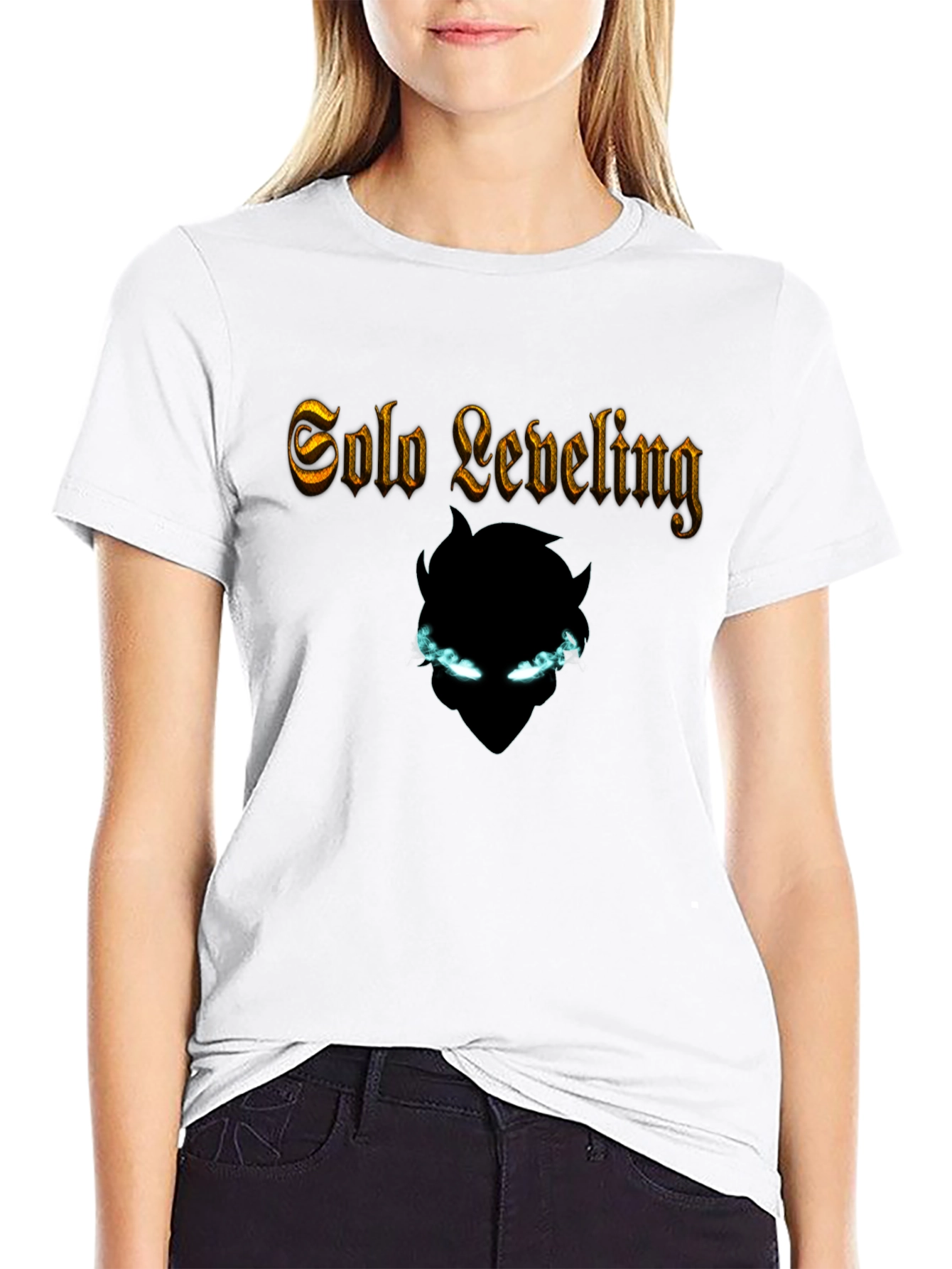 Solo Leveling Black T-Shirt - Anime Graphic Tee