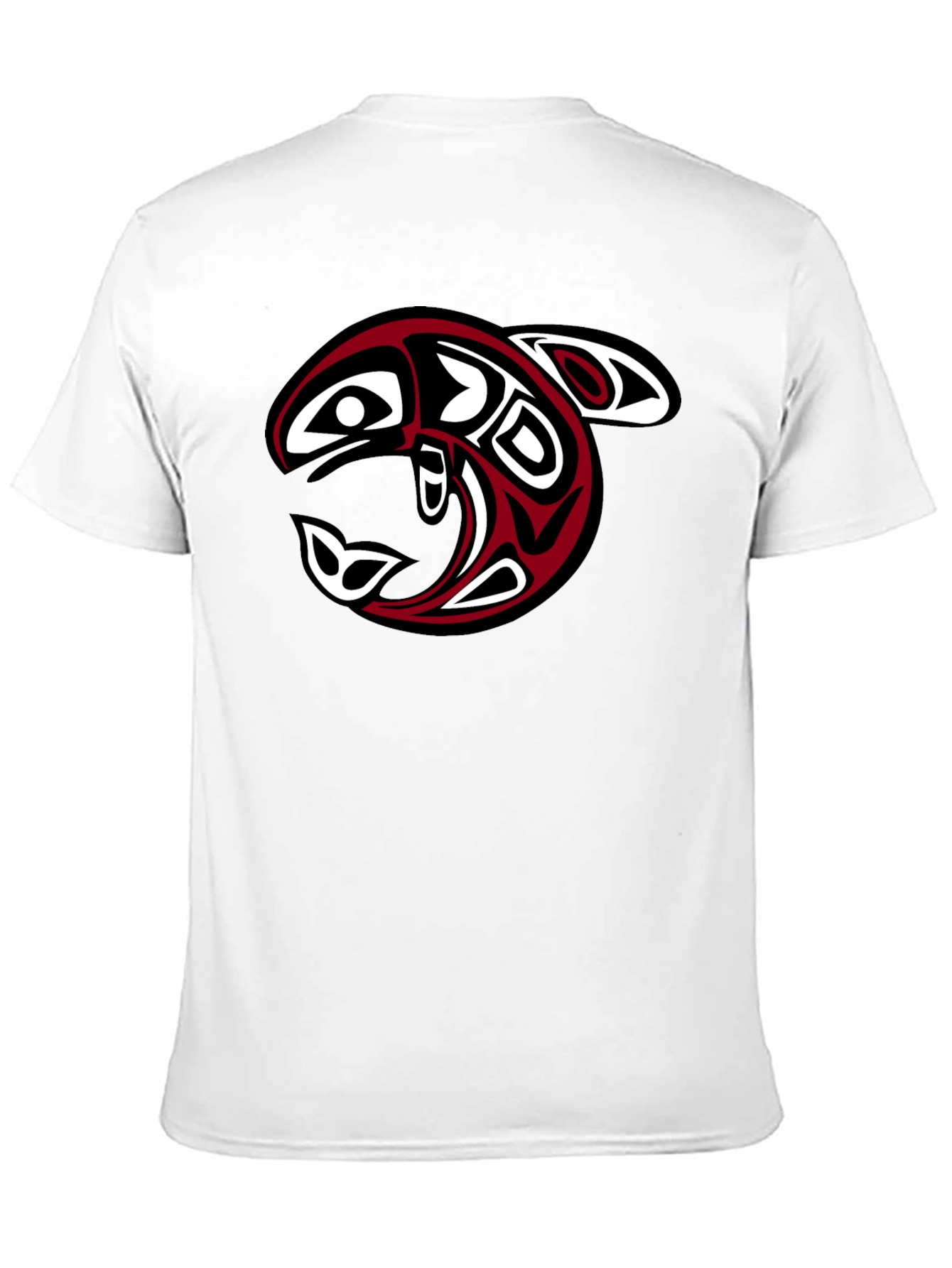 Tribal Orca Graphic Tee - Black Cotton Comfort