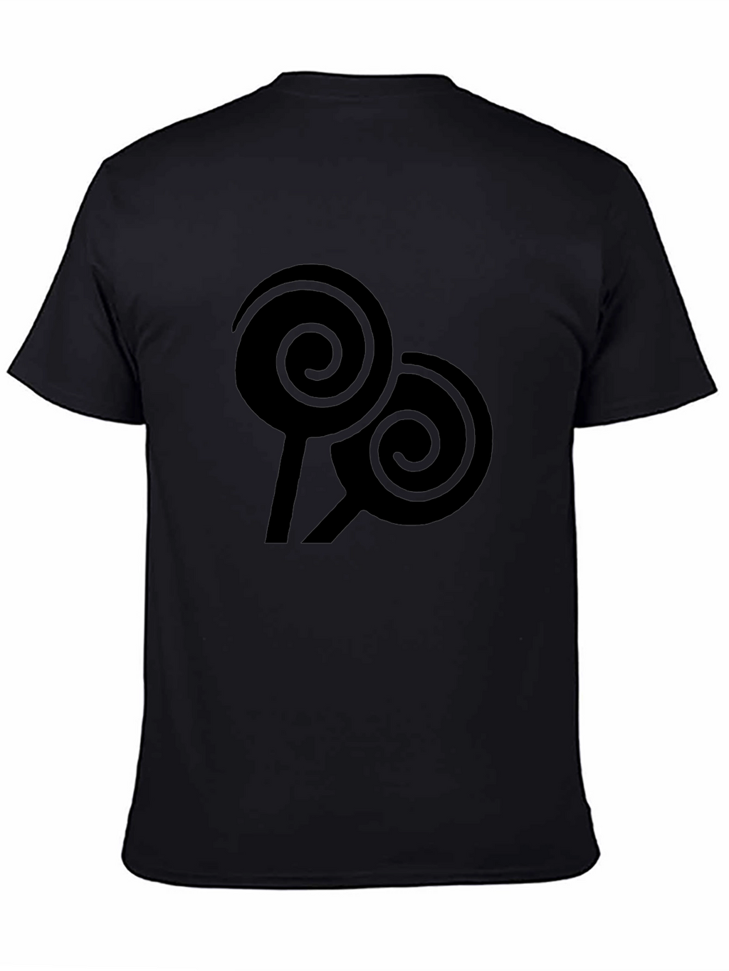 Swirl Lollipop Graphic Black Tee