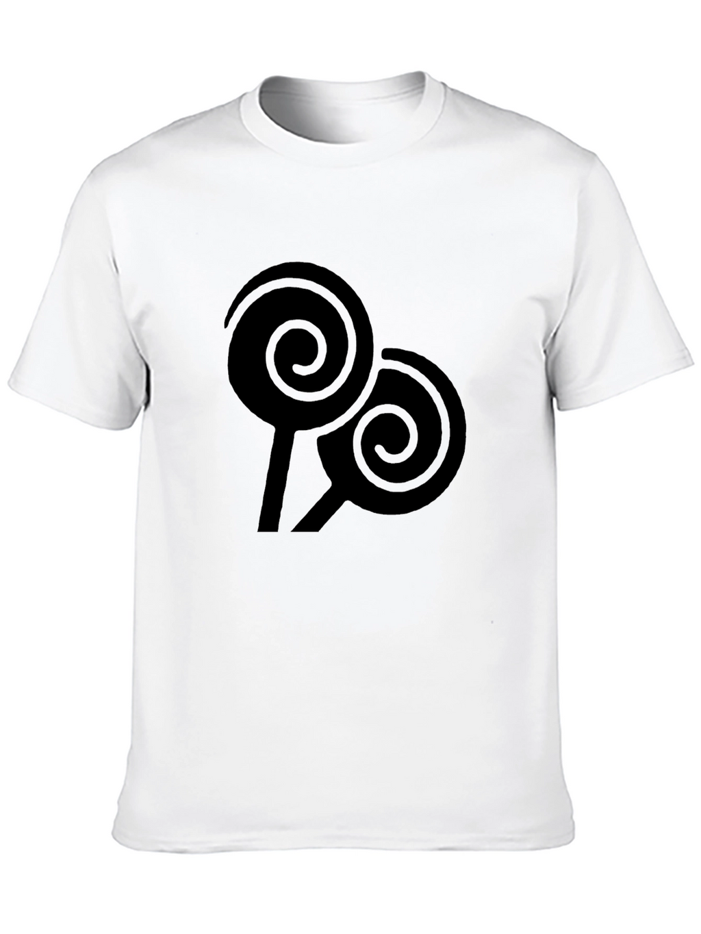 Swirl Lollipop Graphic Black Tee