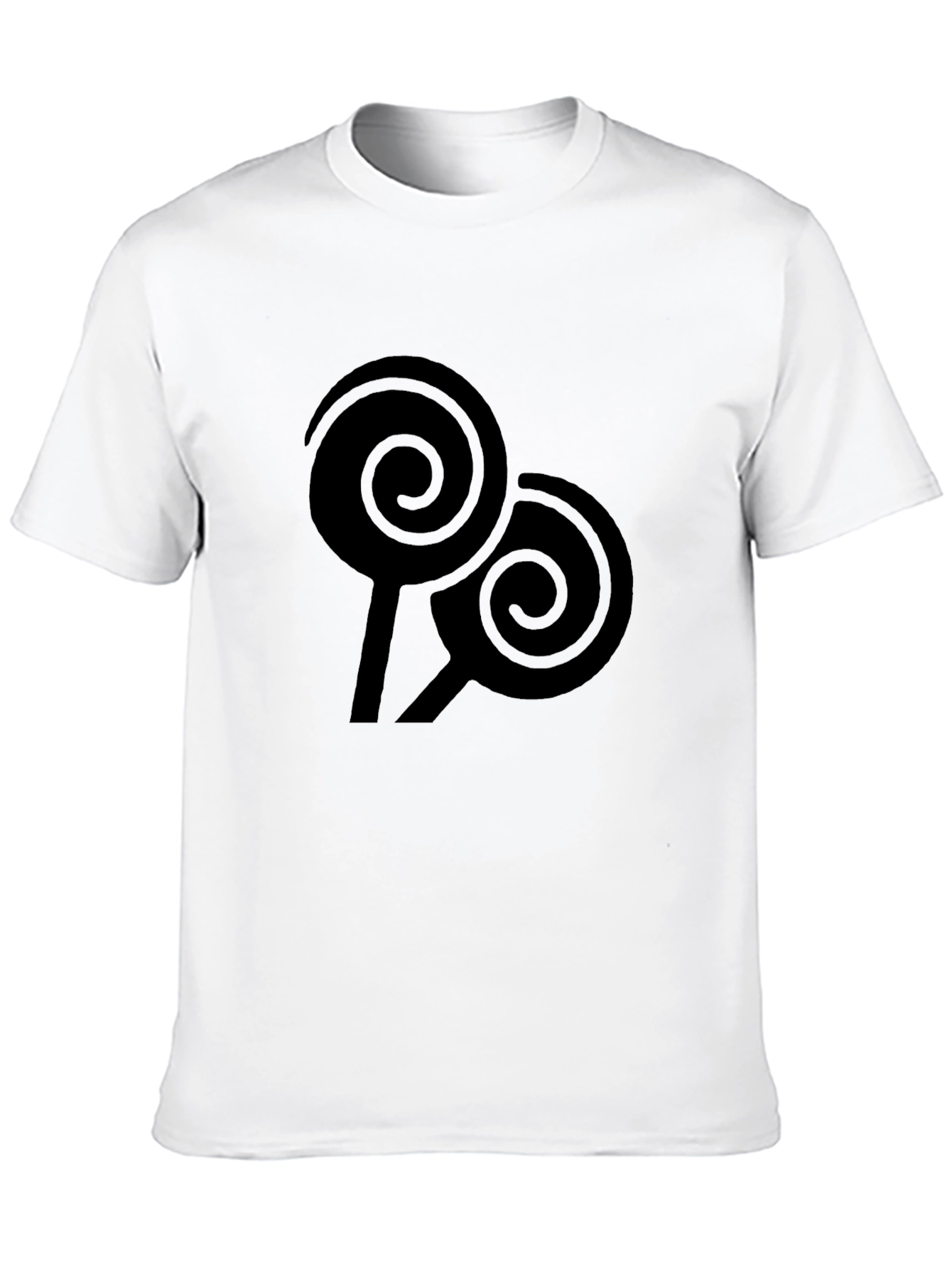 Swirl Lollipop Graphic Black Tee
