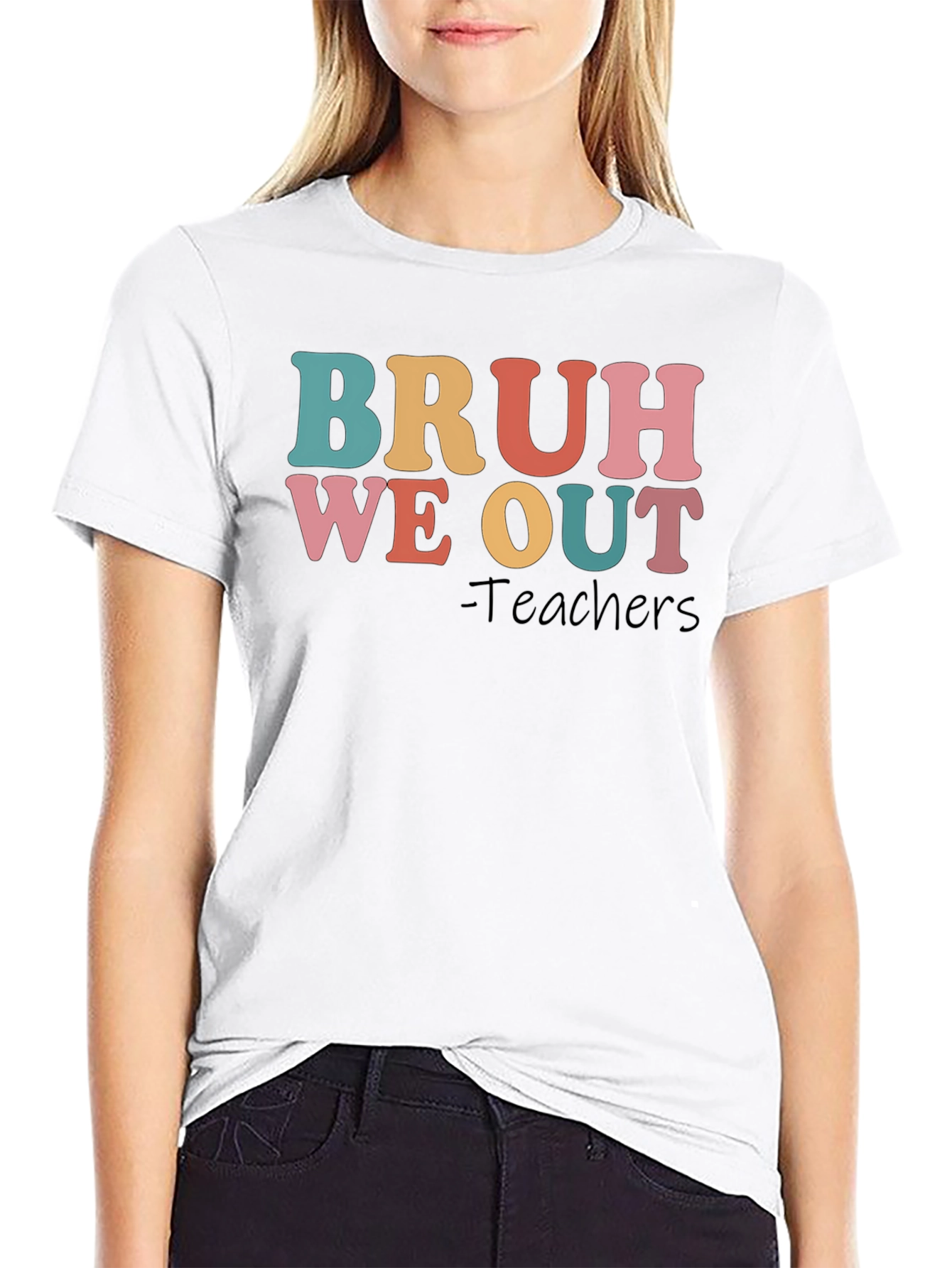 Bruh We Out Teachers Graphic T-Shirt