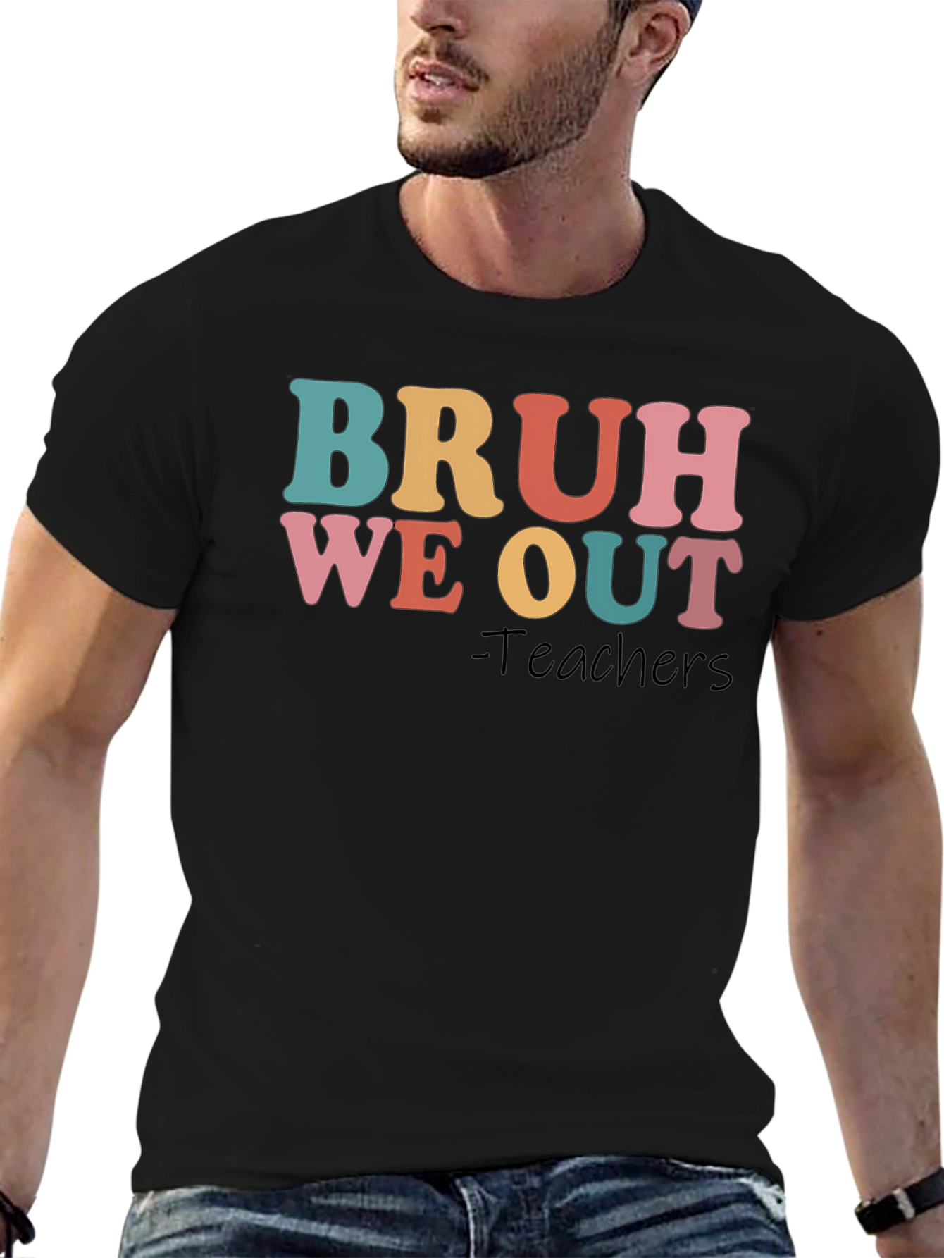 Bruh We Out Teachers Graphic T-Shirt