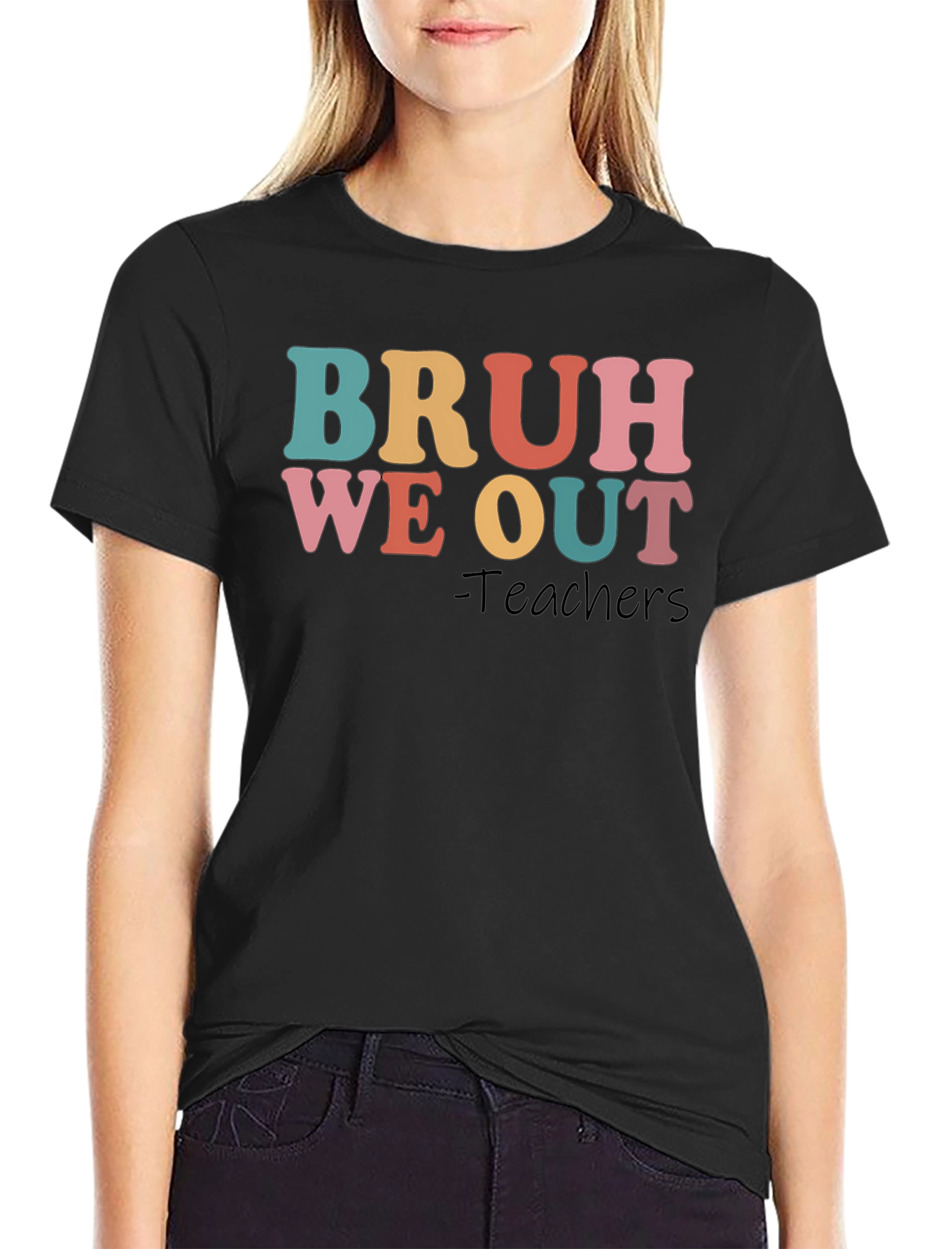 Bruh We Out Teachers Graphic T-Shirt