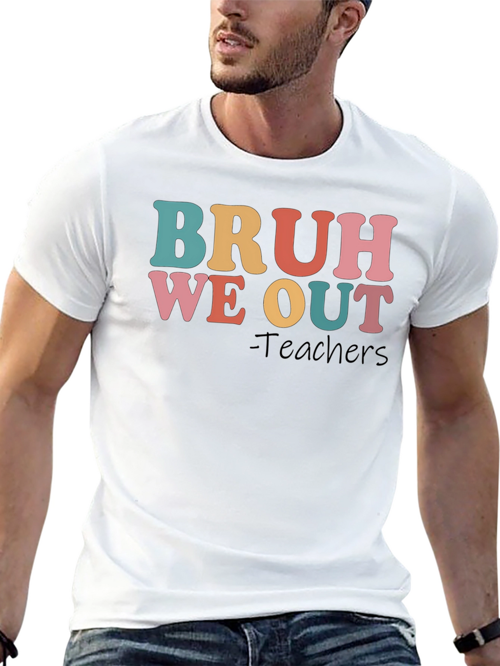 Bruh We Out Teachers Graphic T-Shirt