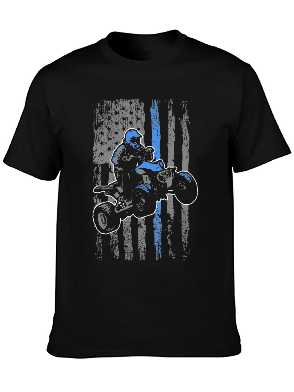 ATV Rider American Flag T-Shirt