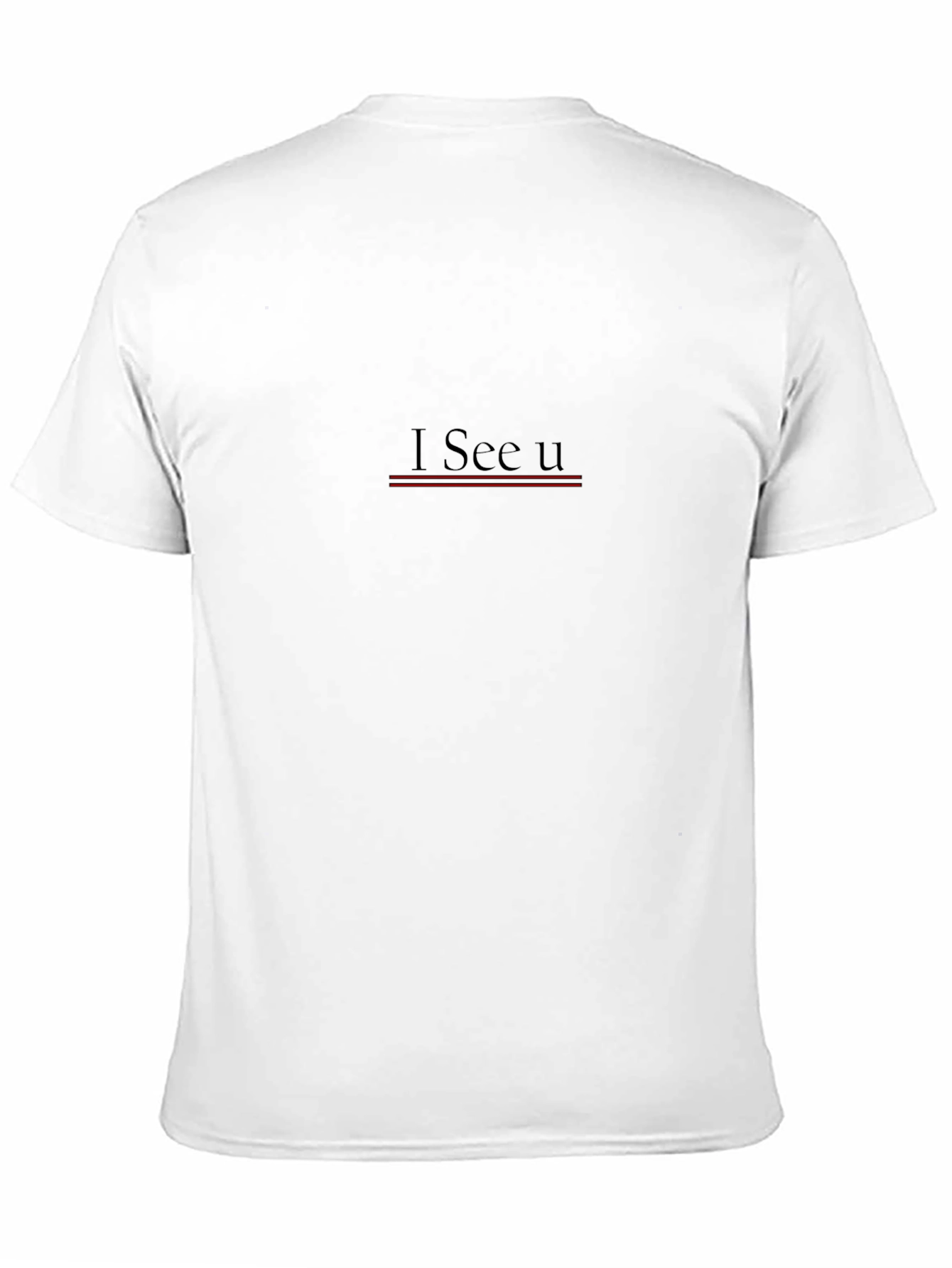 I See U Graphic Tee - Stylish Black Cotton T-Shirt