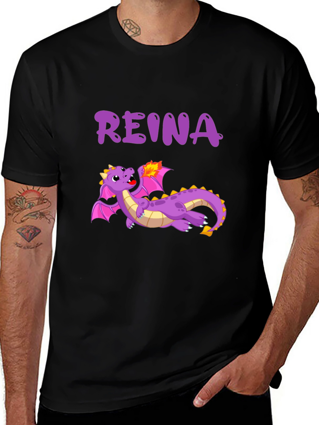 Reina Dragon Graphic T-Shirt