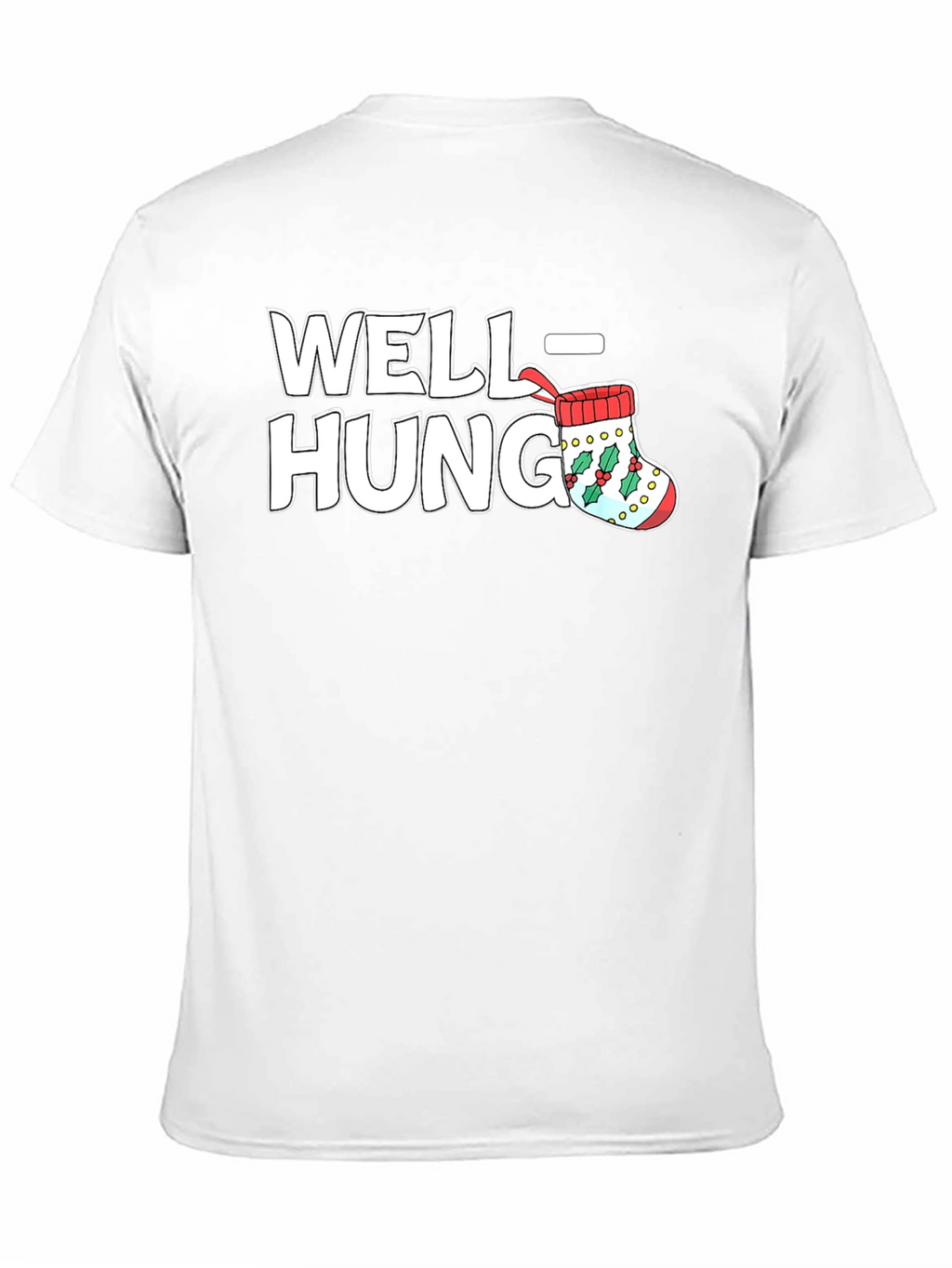 Well Hung Stocking Christmas T-Shirt