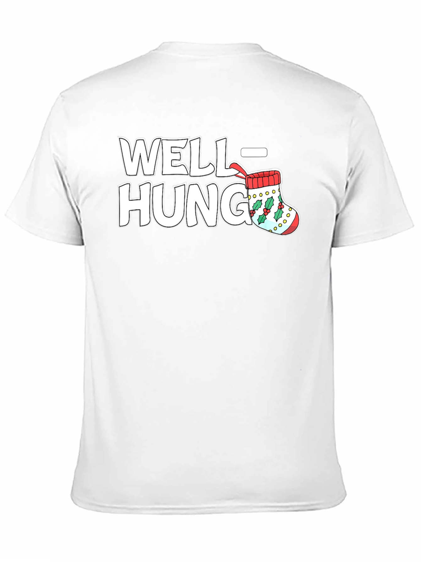 Well Hung Stocking Christmas T-Shirt