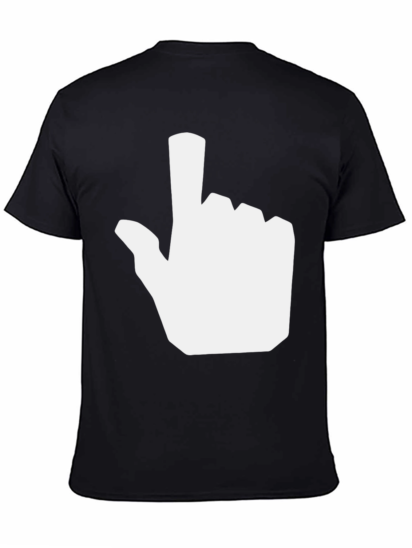Novelty Pointer Hand Graphic Tee - Black