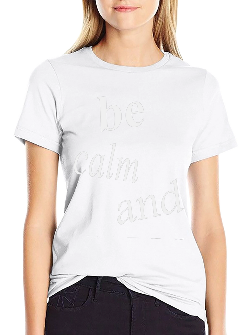 Be Calm and Wear This Cool Black Tee