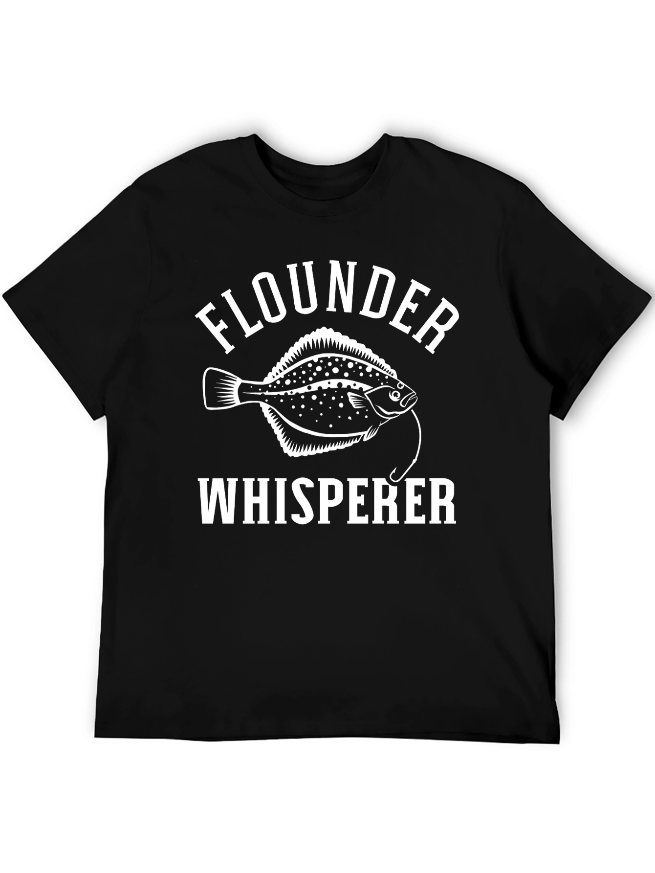 Flounder Whisperer T-Shirt Fishing Humor Tee