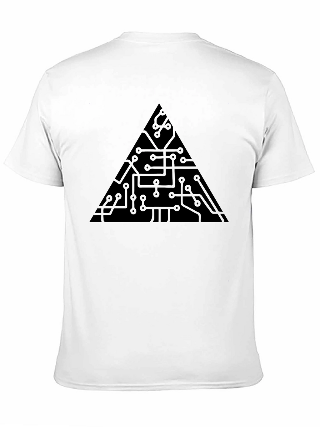 Circuit Board Triangle Graphic T-Shirt