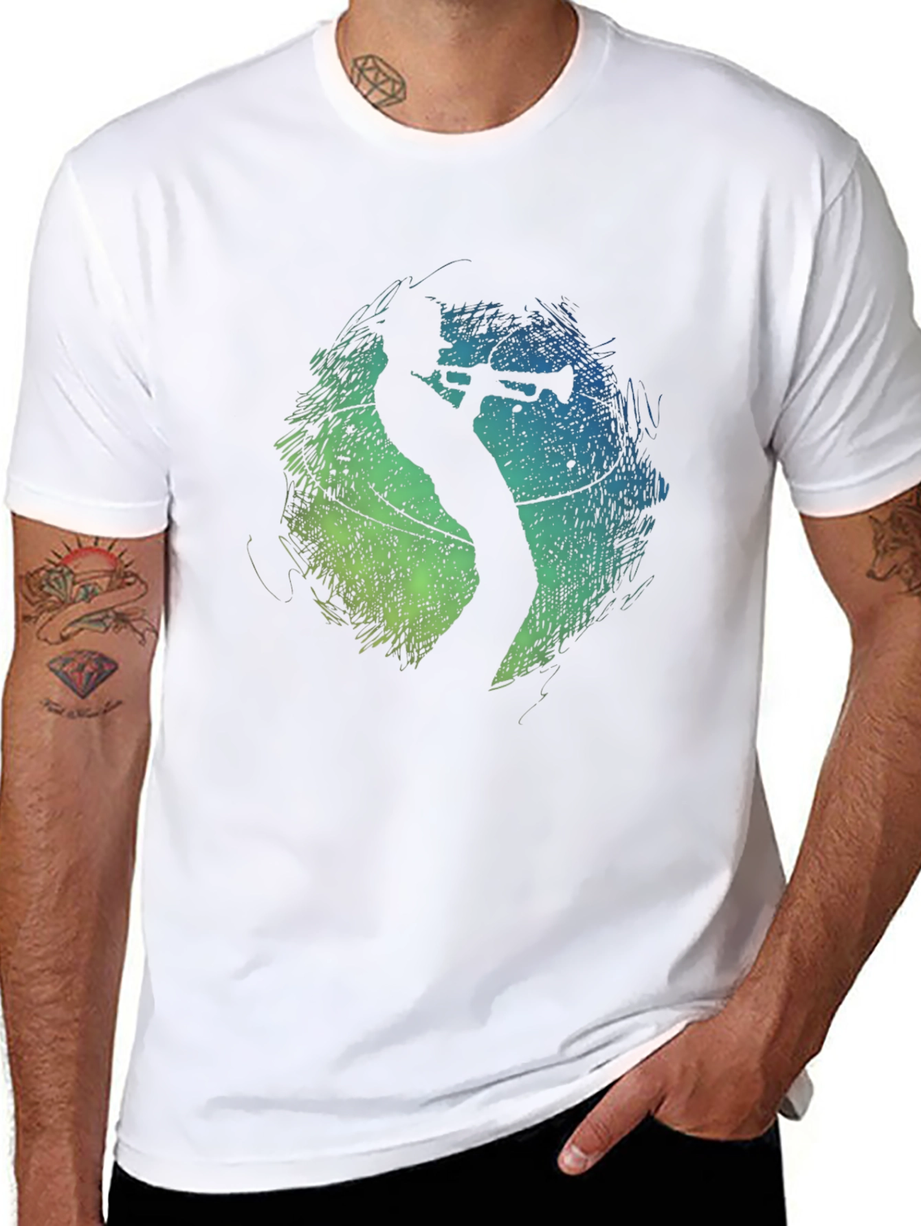Jazz Trumpet Player T-Shirt - Cool Musical Design
