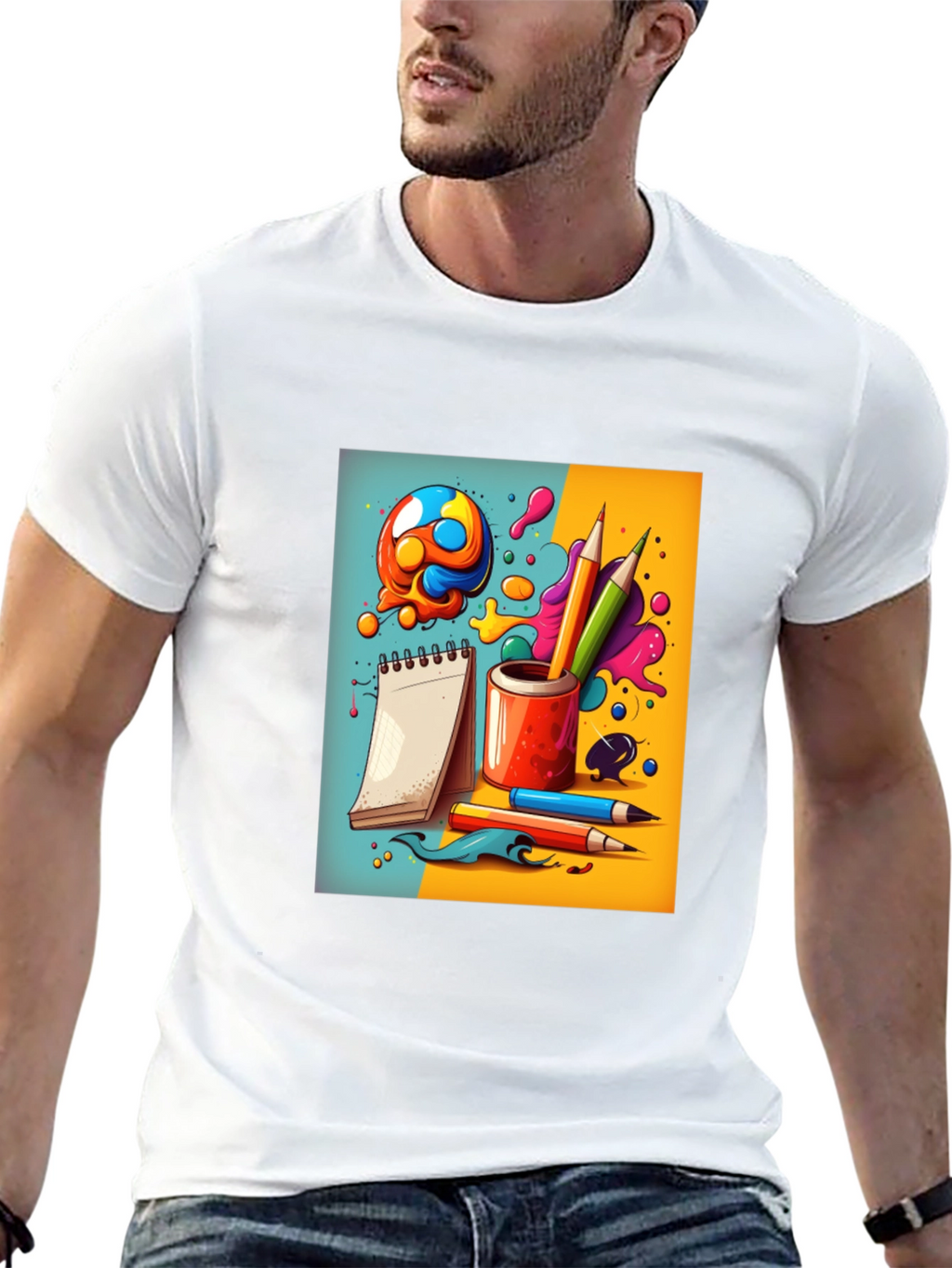 Creative Doodles Graphic T-Shirt - Artists Dream