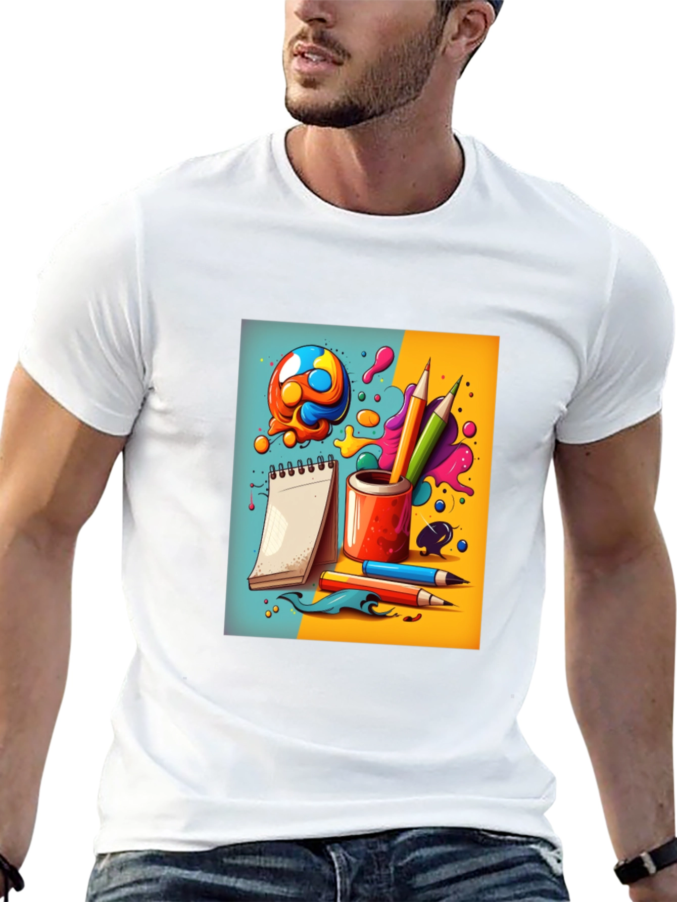Creative Doodles Graphic T-Shirt - Artists Dream