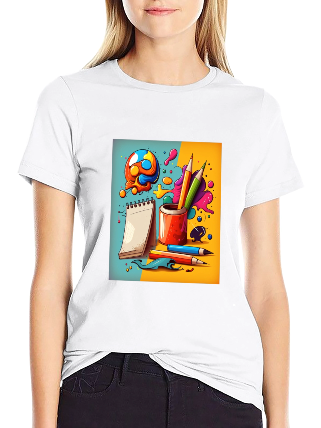 Creative Doodles Graphic T-Shirt - Artists Dream