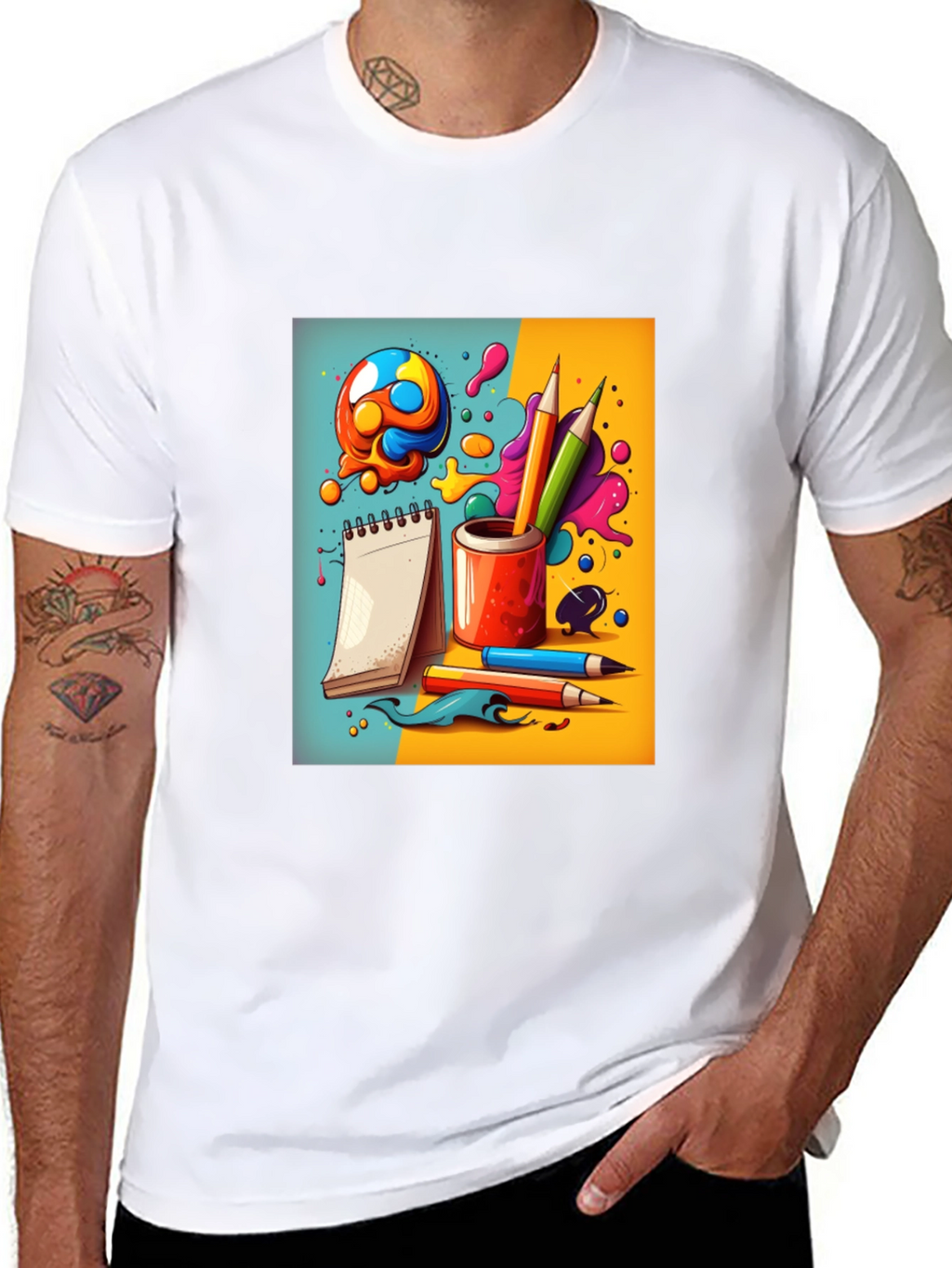 Creative Doodles Graphic T-Shirt - Artists Dream