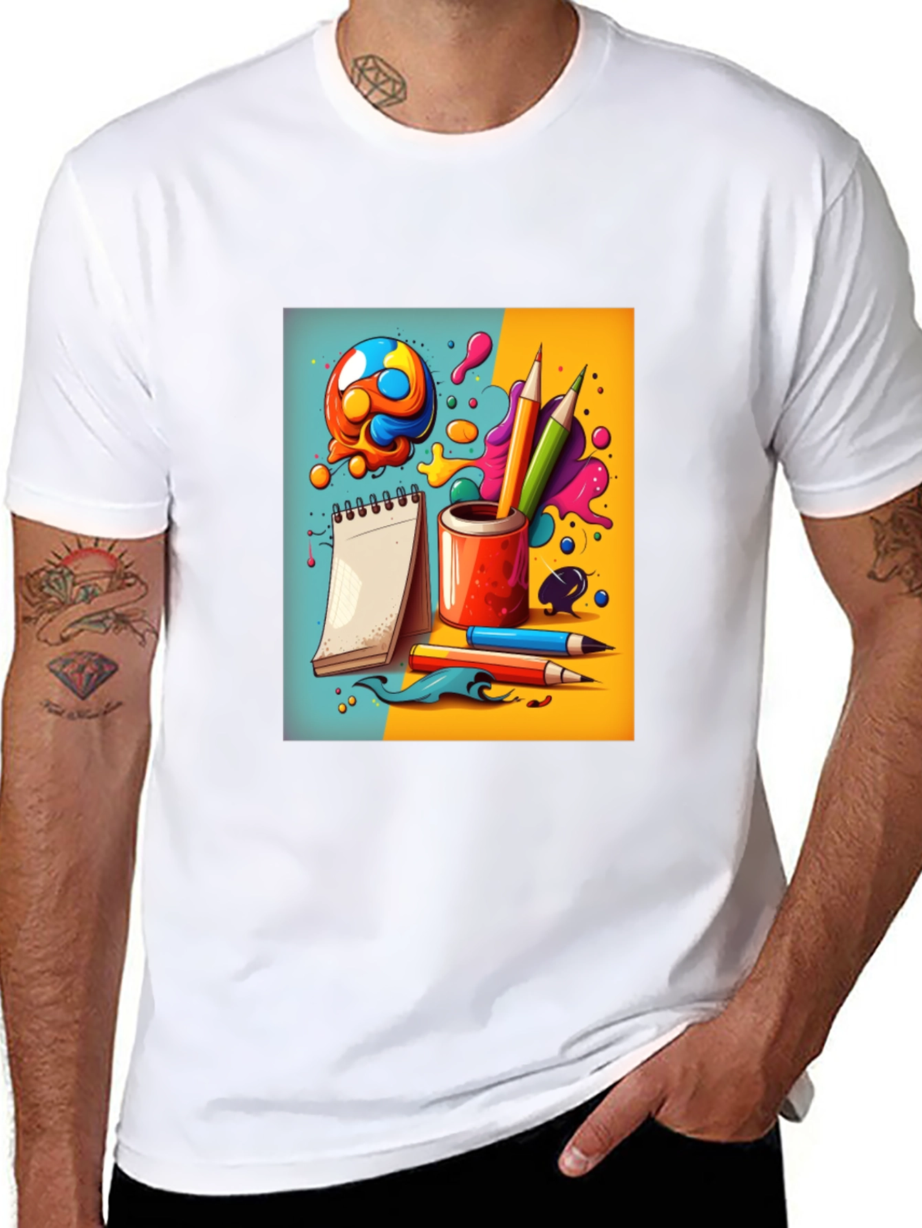 Creative Doodles Graphic T-Shirt - Artists Dream