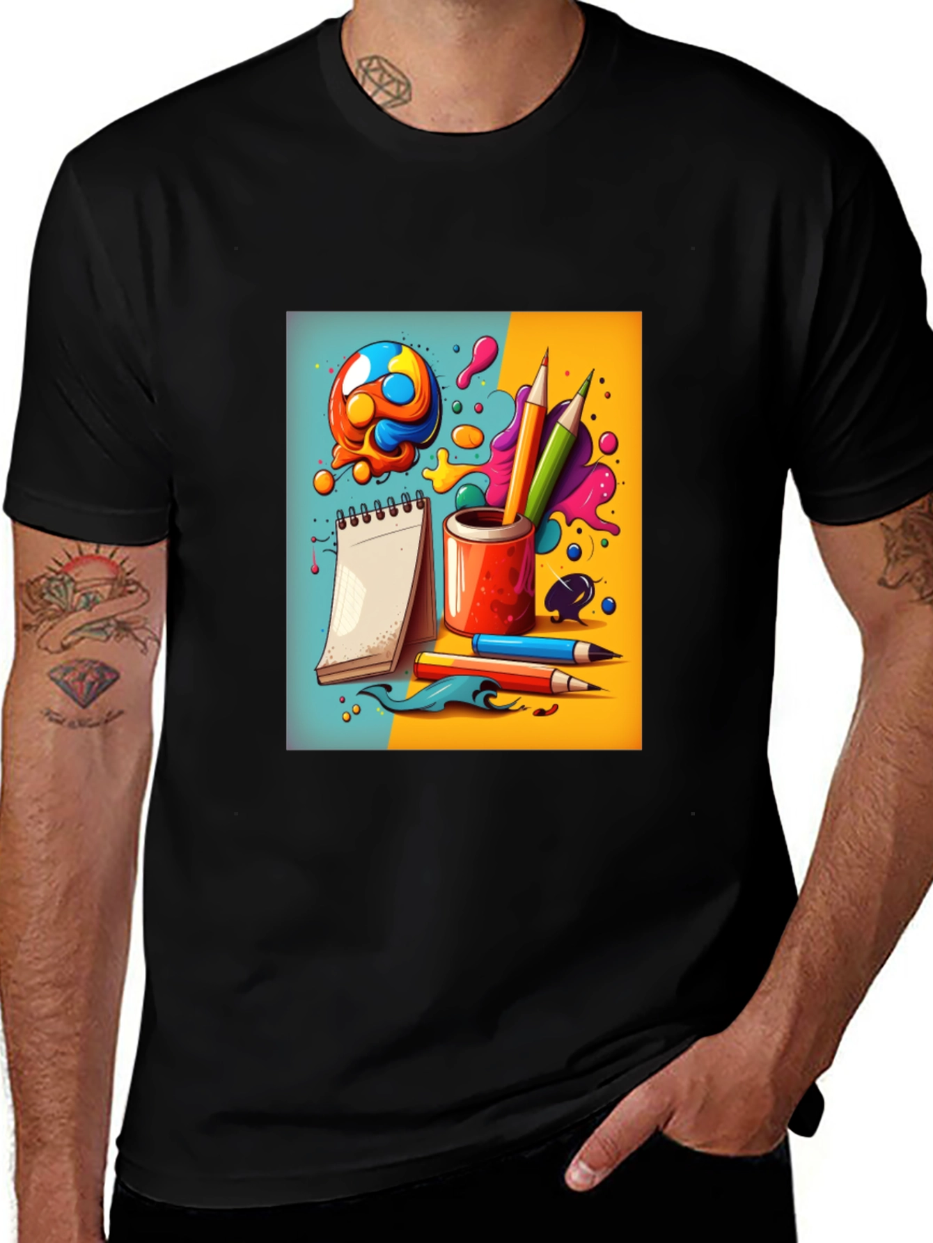 Creative Doodles Graphic T-Shirt - Artists Dream