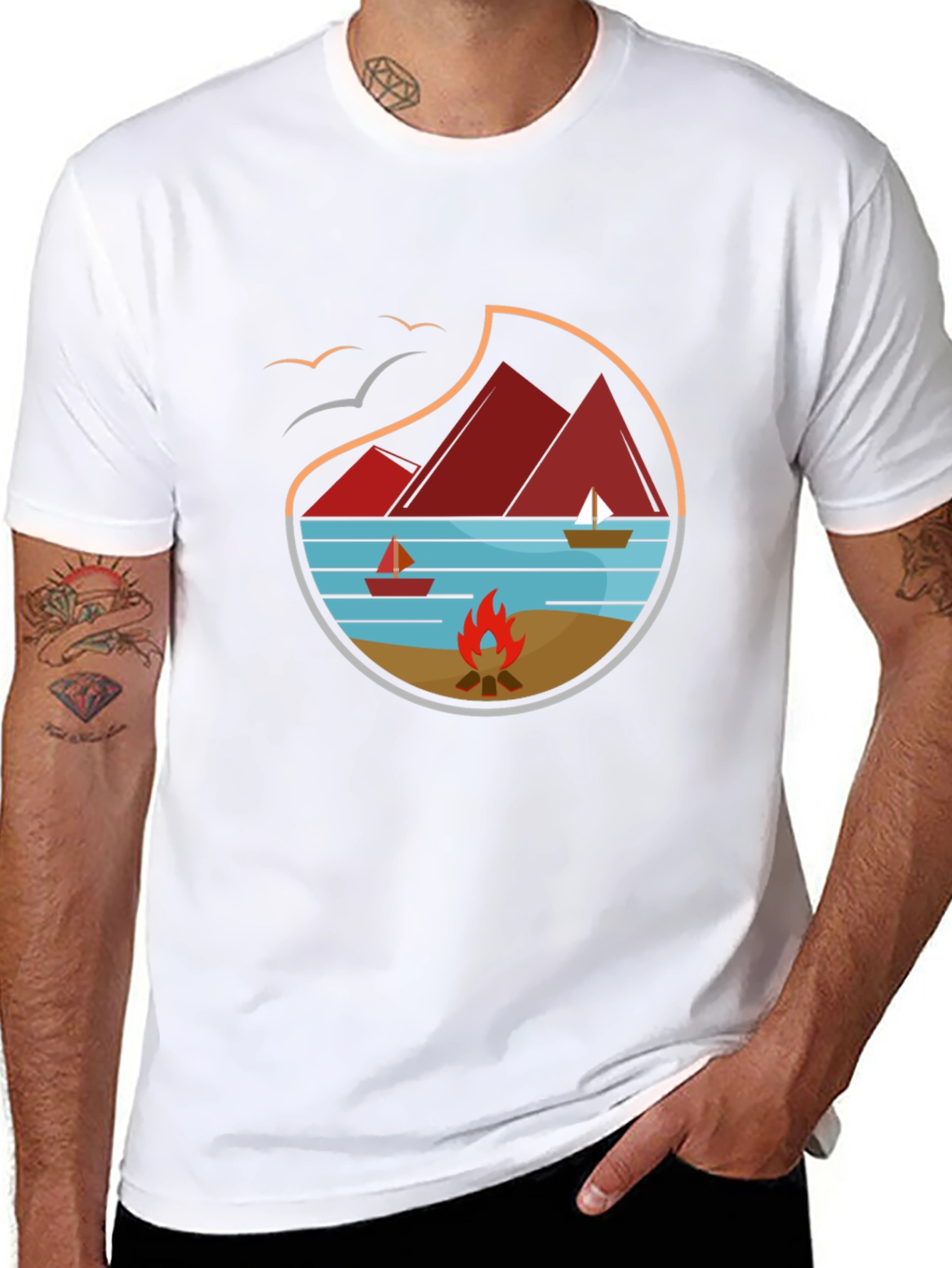 Camping Adventure Graphic Tee - Nature Lovers T-Shirt