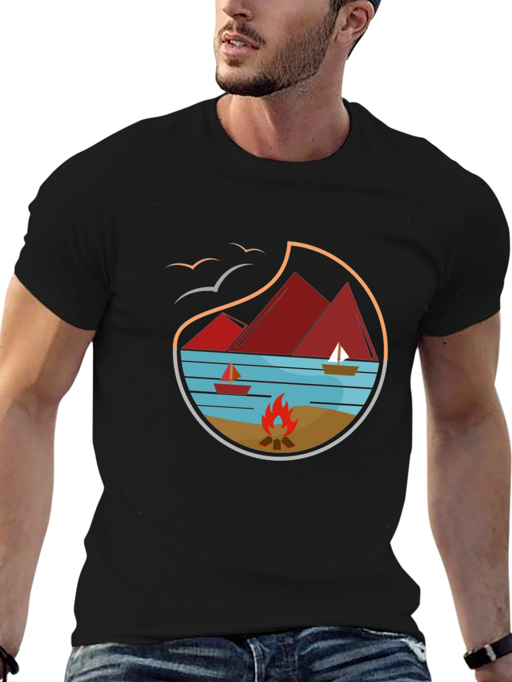 Camping Adventure Graphic Tee - Nature Lovers T-Shirt
