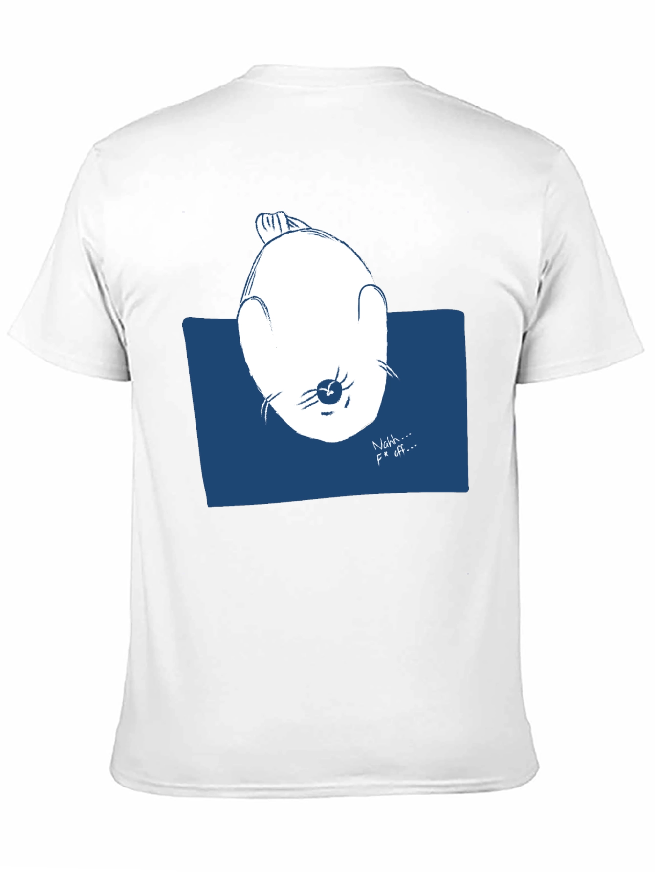 Funny Seal Graphic Tee - Nahh... F Off... Black T-Shirt