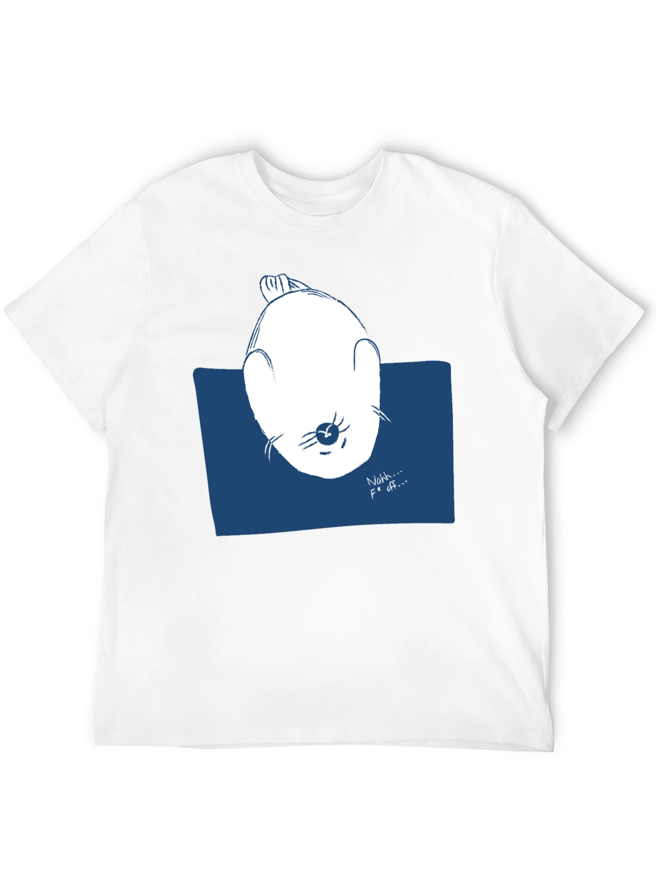 Funny Seal Graphic Tee - Nahh... F Off... Black T-Shirt