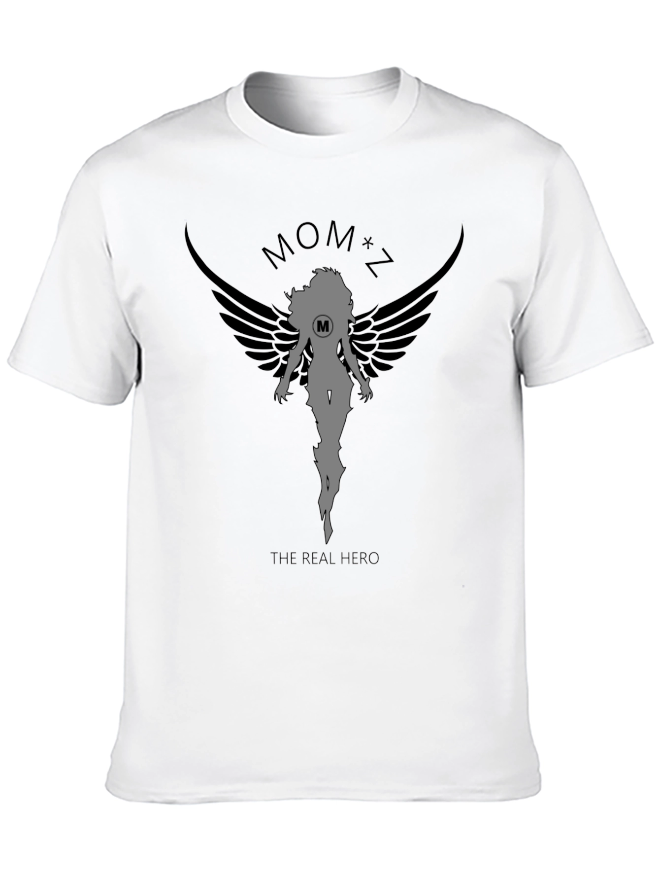 Mom Hero Graphic Tee - Black Cotton T-Shirt