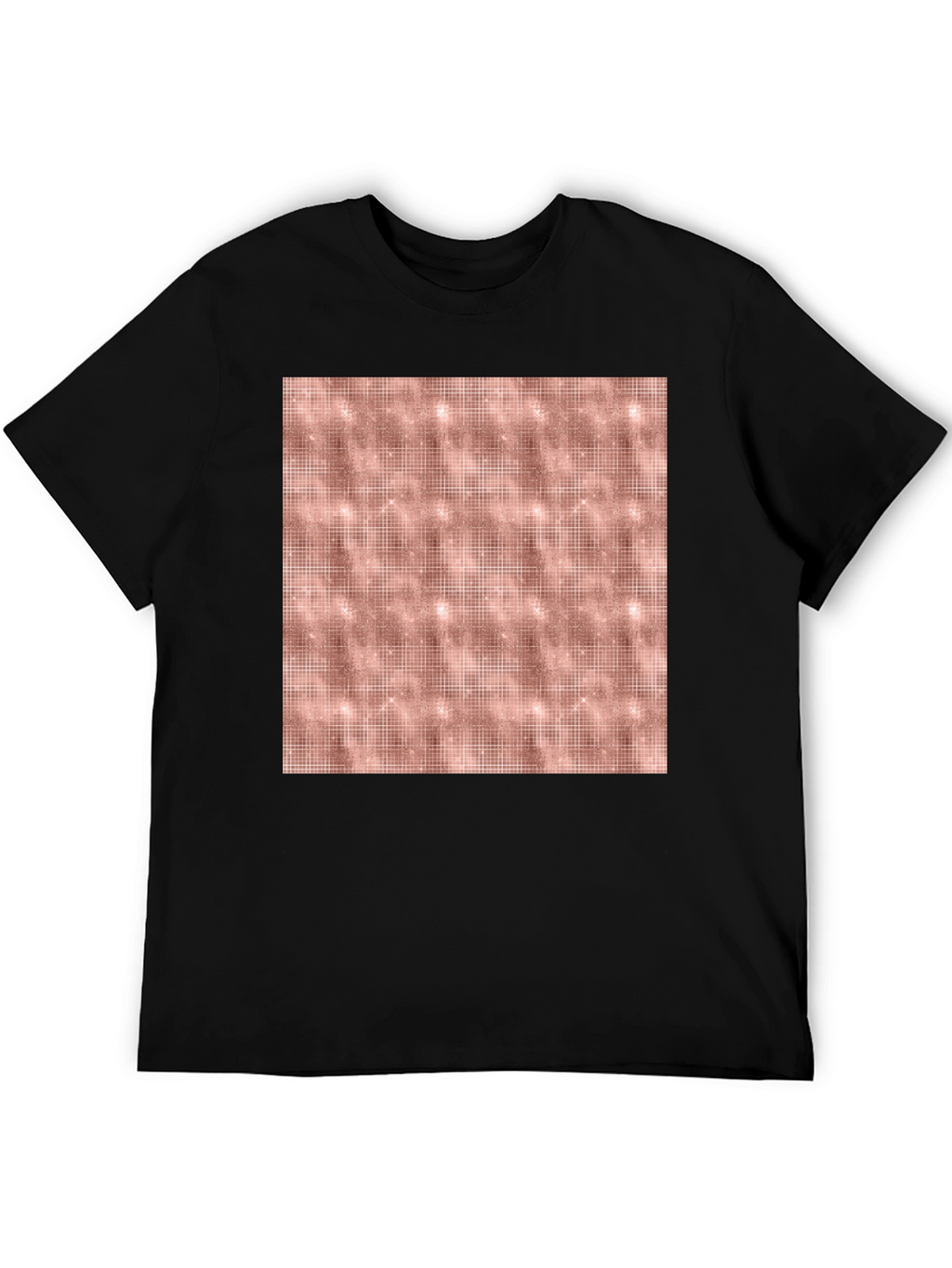 Patterned Black Tee