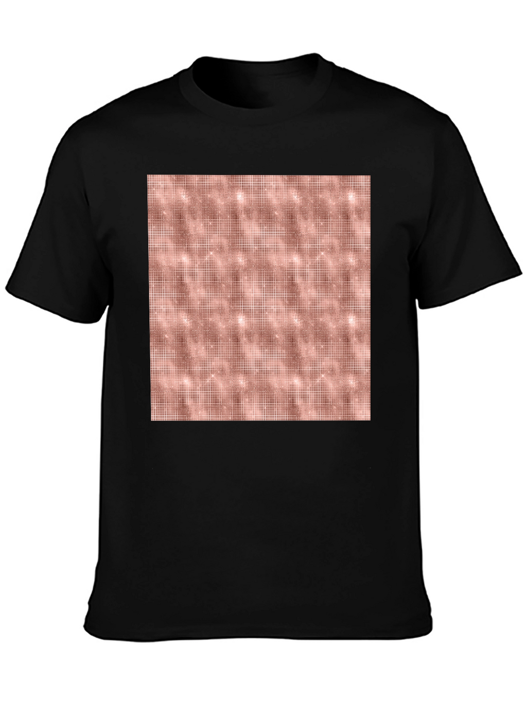 Patterned Black Tee