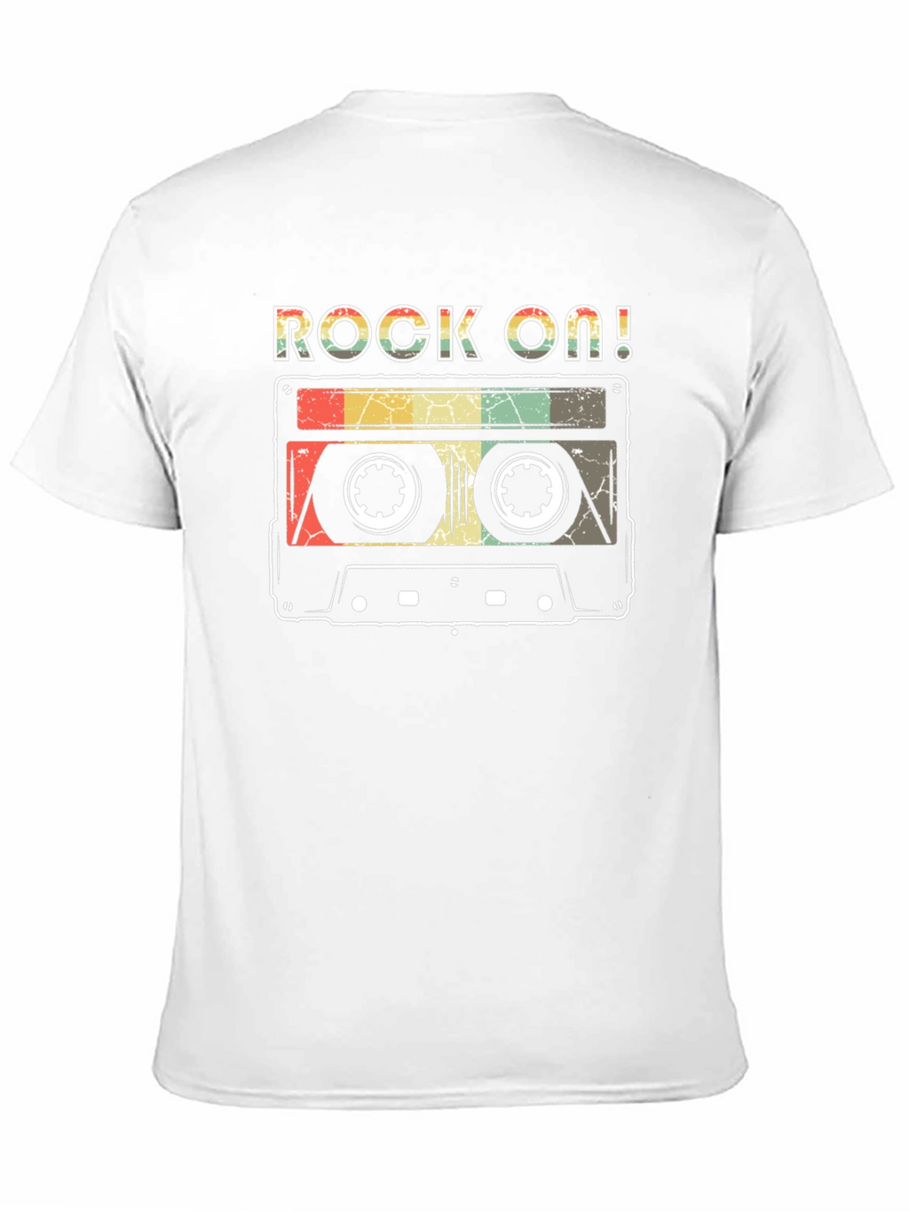 Rock On Retro Cassette Tape Graphic T-Shirt