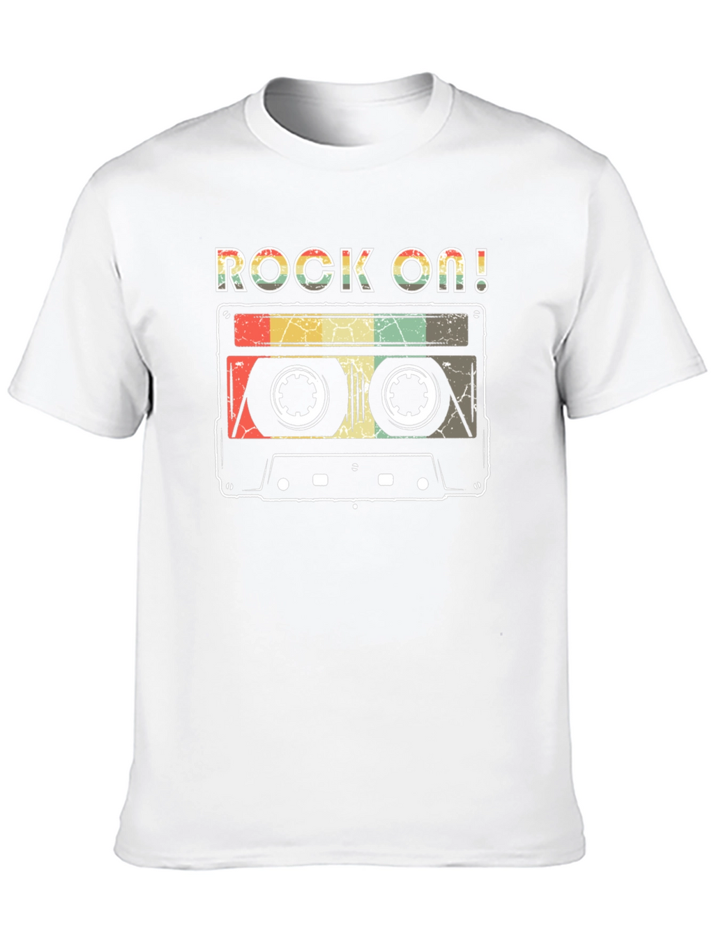 Rock On Retro Cassette Tape Graphic T-Shirt