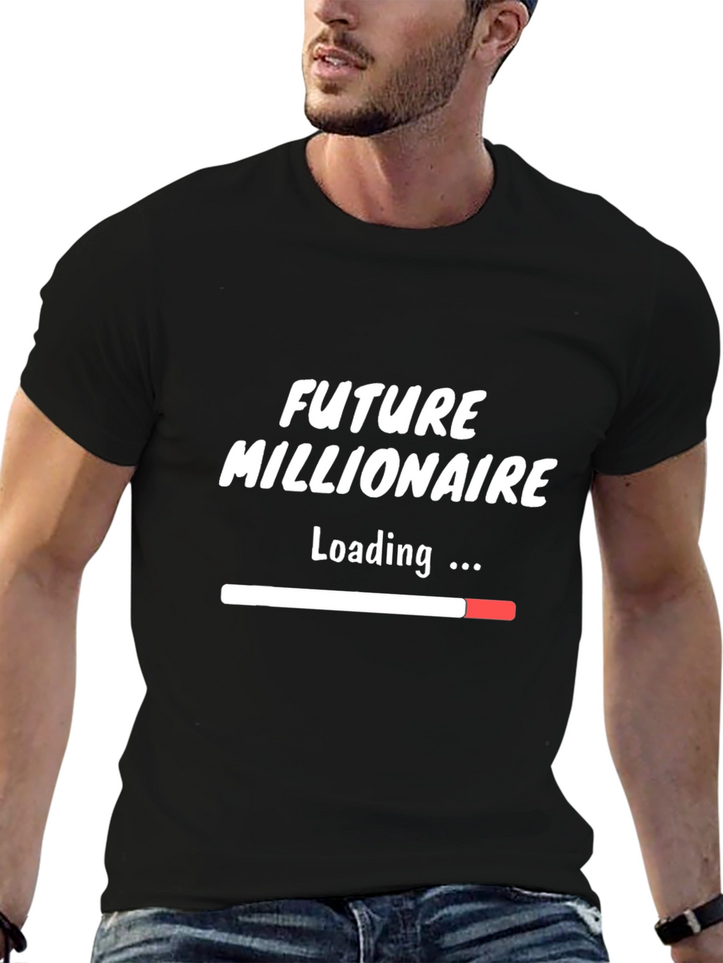 Future Millionaire Loading T-Shirt - Black