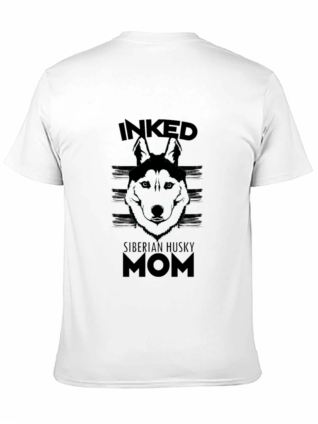 Inked Siberian Husky Mom T-Shirt