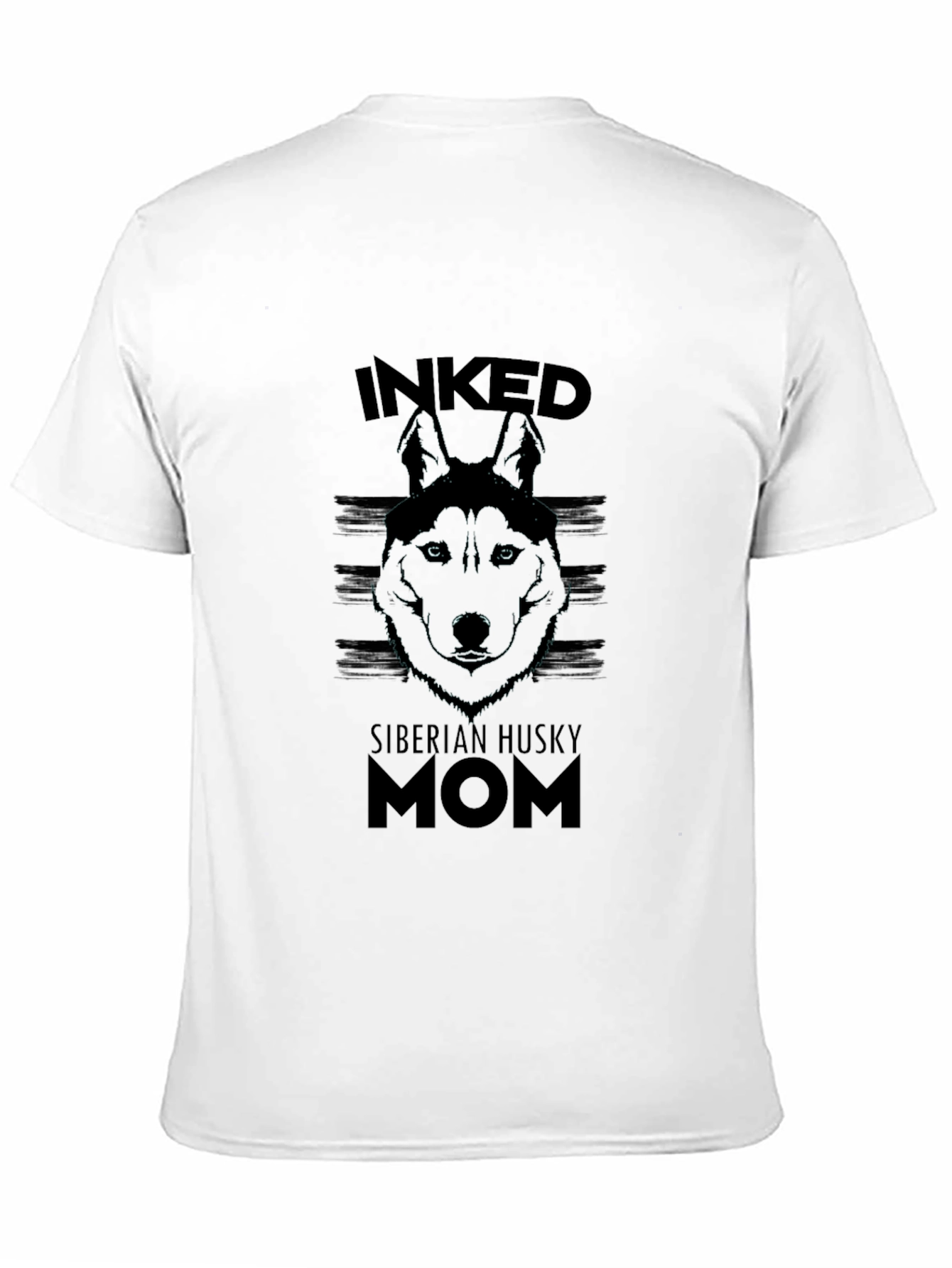 Inked Siberian Husky Mom T-Shirt