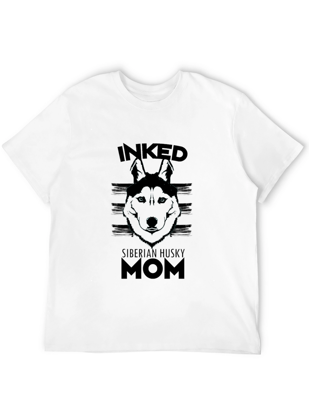 Inked Siberian Husky Mom T-Shirt